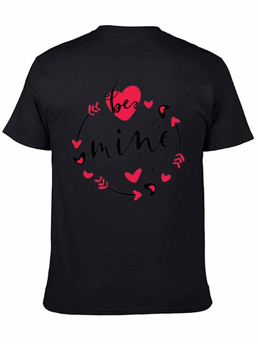 Be Mine Black Graphic Tee - Valentines Day
