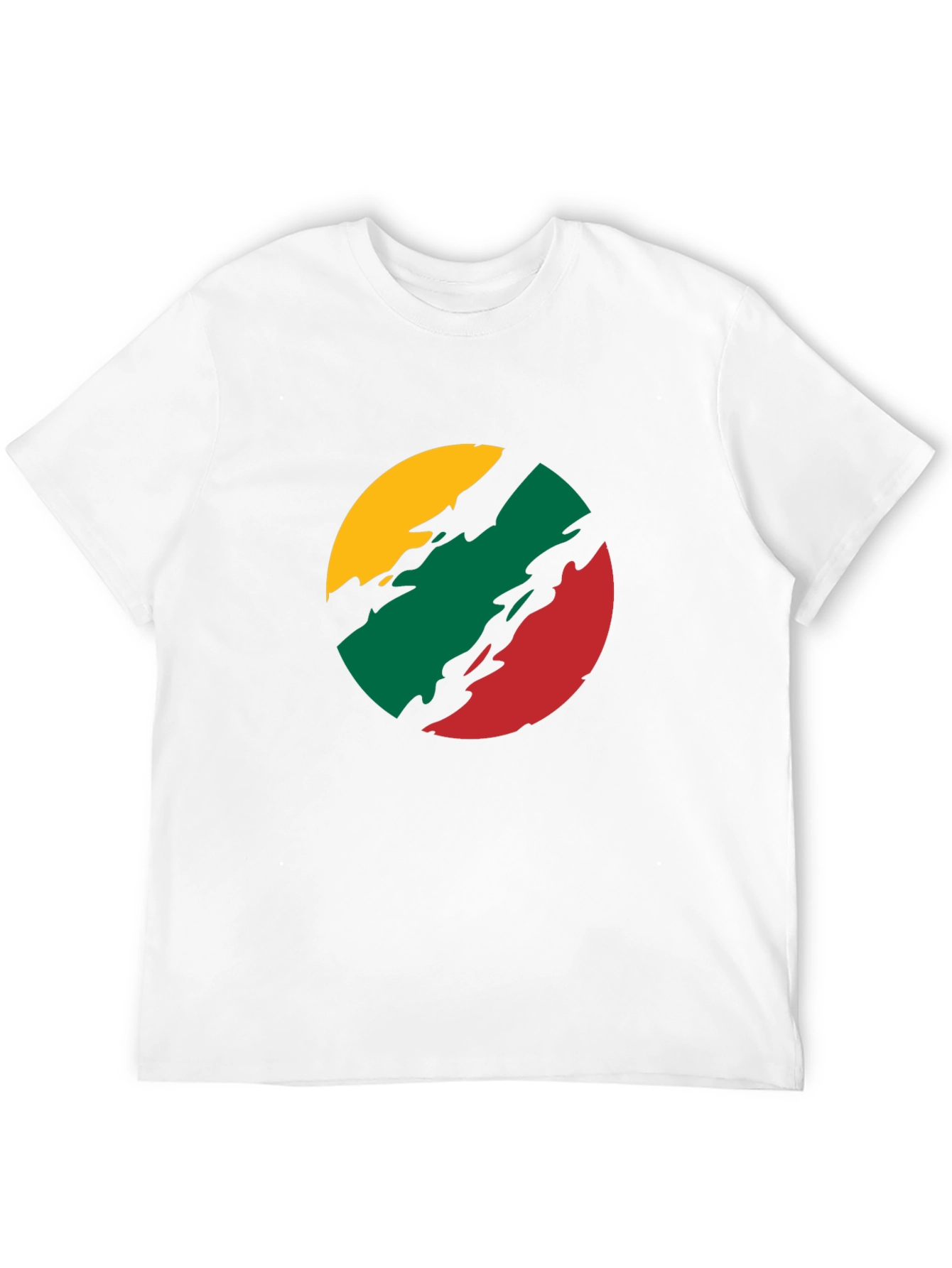 Lithuanian Flag T-Shirt - Black Crew Neck Tee