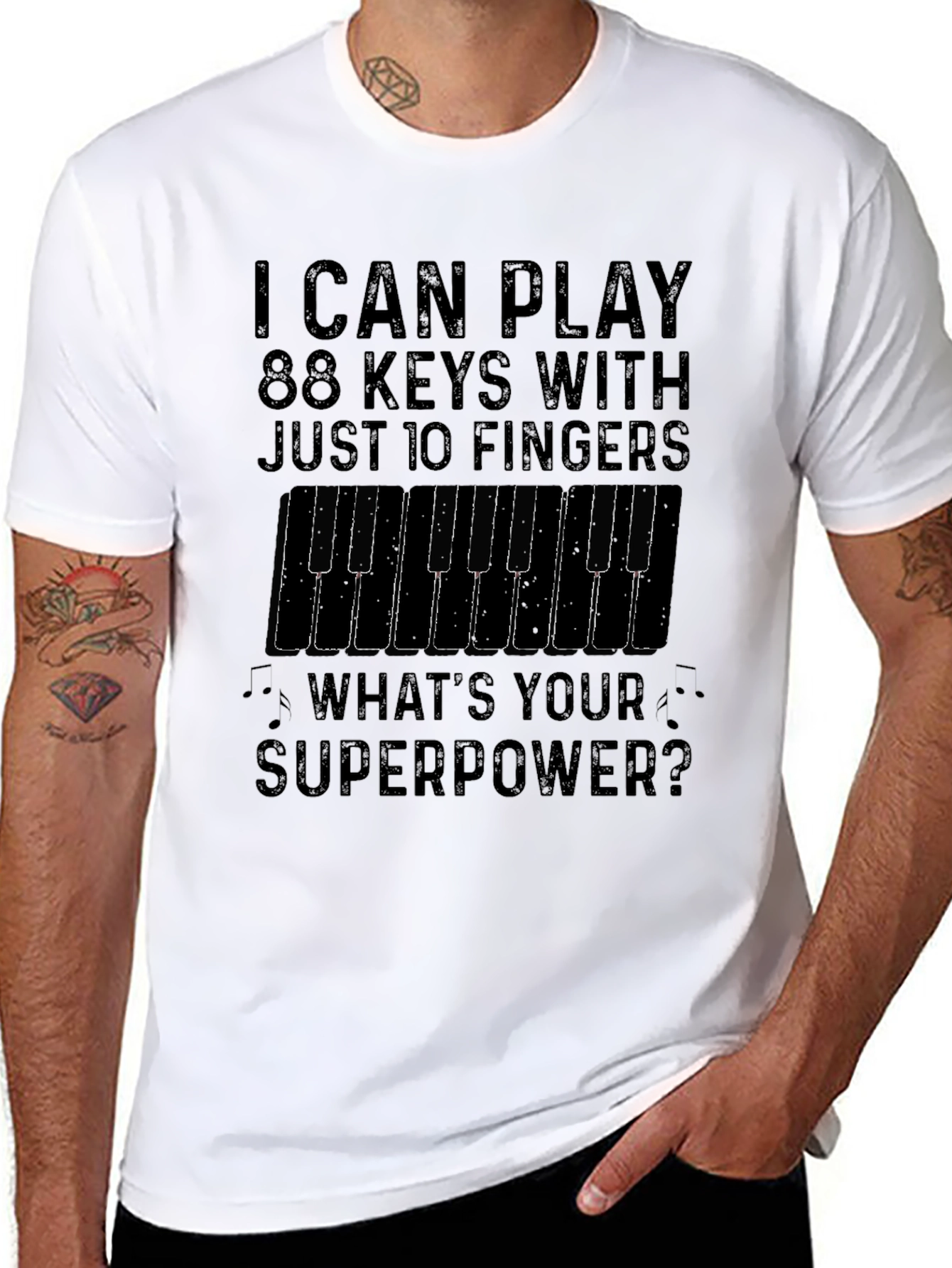 Piano Superpower T-Shirt - Musician Gift