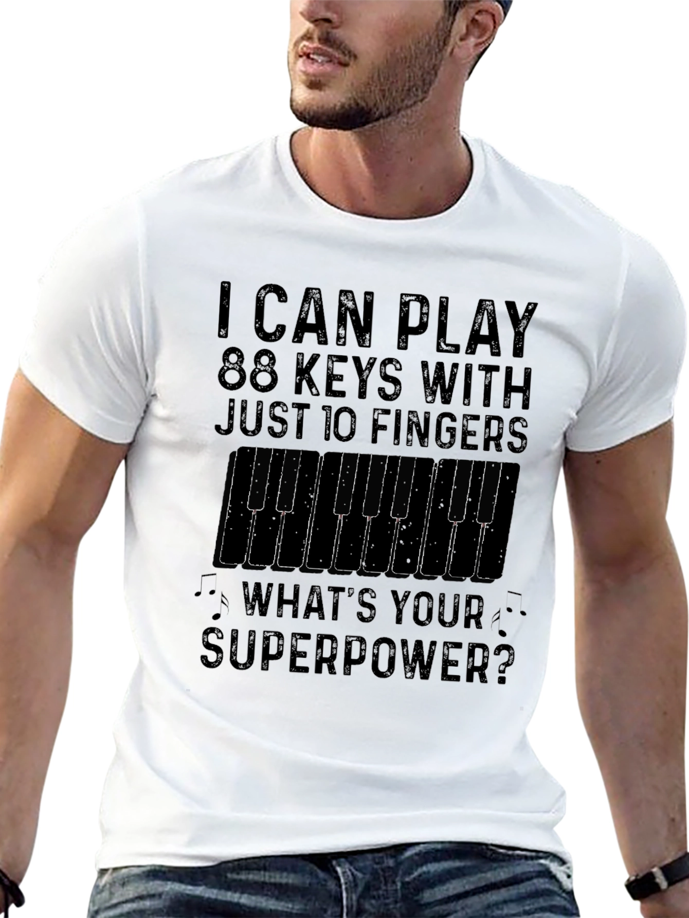 Piano Superpower T-Shirt - Musician Gift