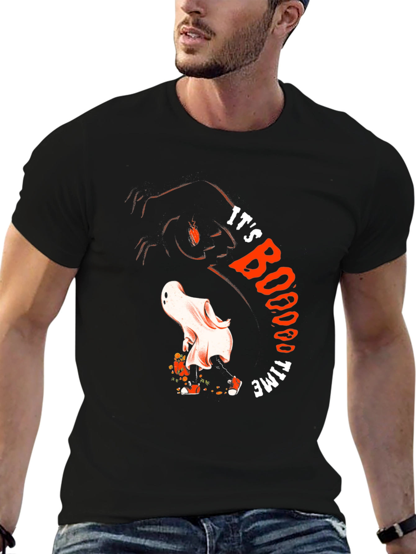 Its BOOO Time Ghost Graphic Tee
