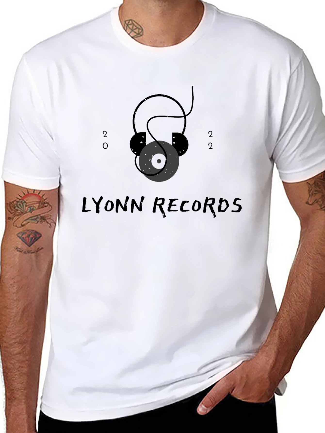 Lyonn Records Black Graphic Tee