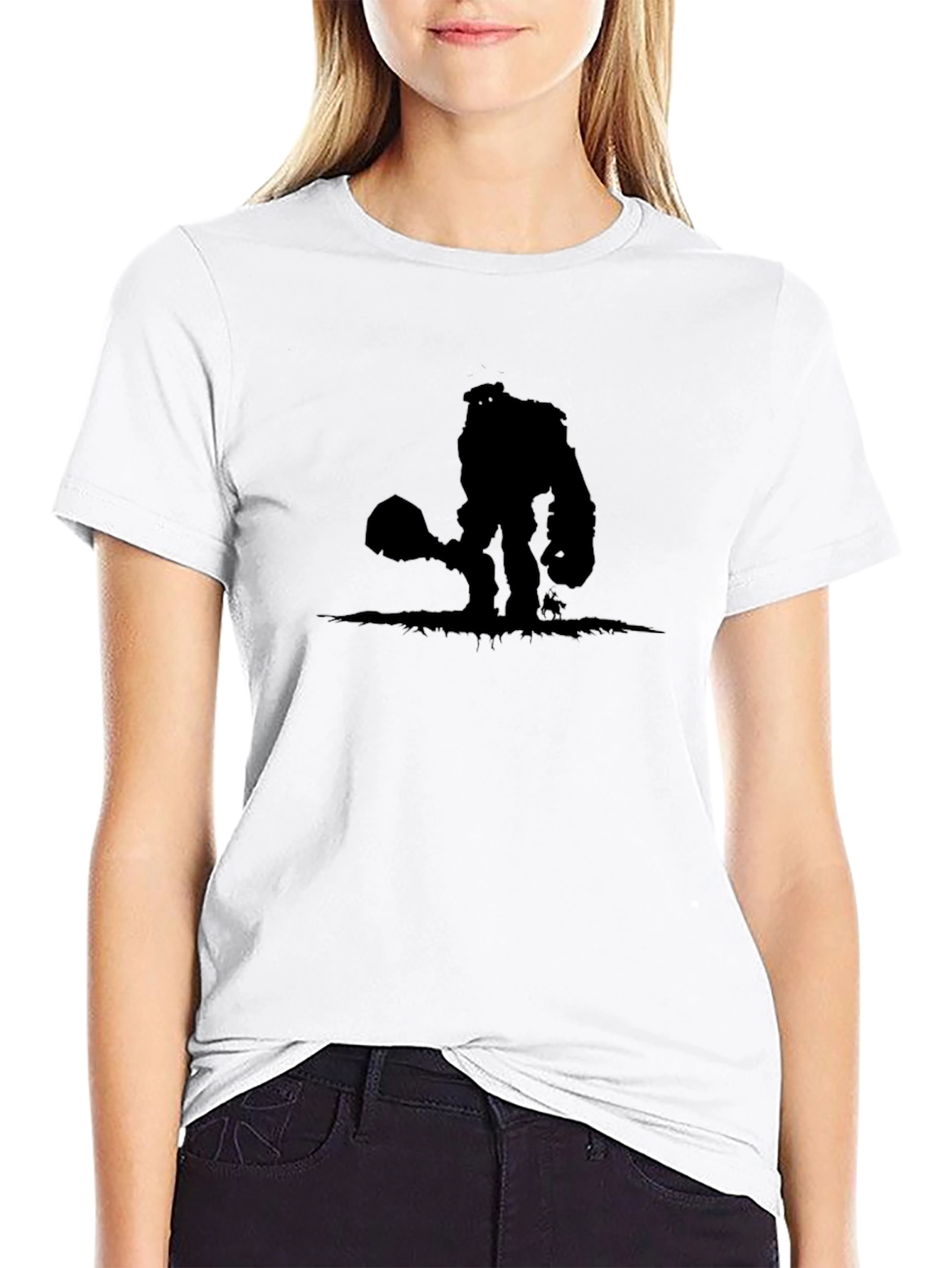 Silhouette Monster Graphic Black T-Shirt