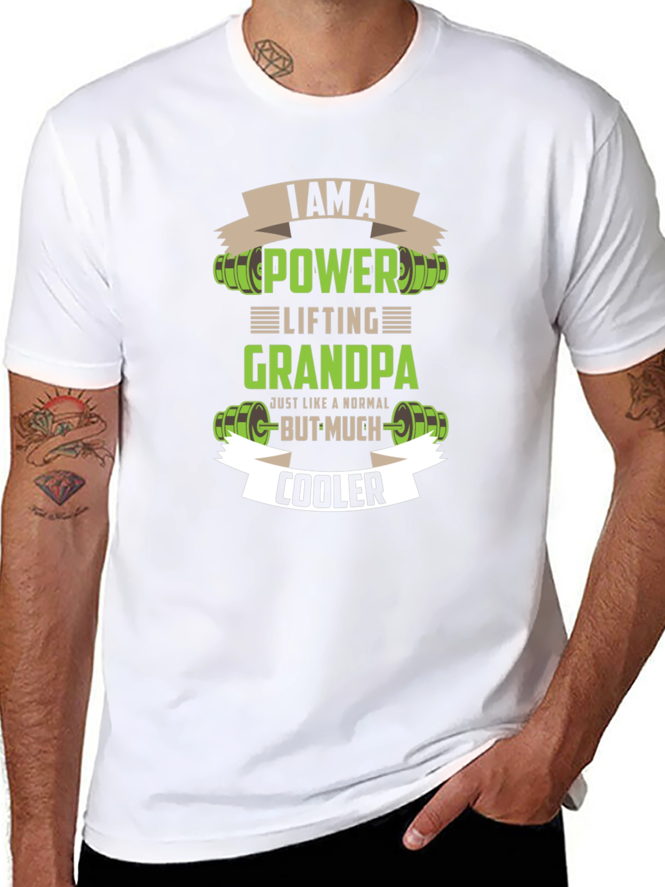 Power Lifting Grandpa T-Shirt