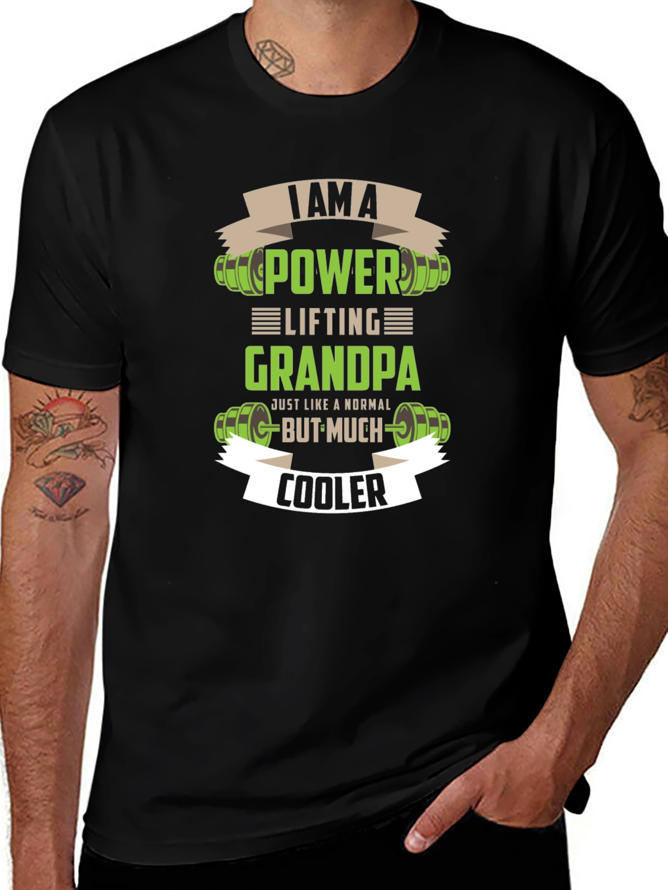 Power Lifting Grandpa T-Shirt