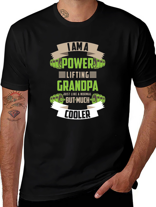 Power Lifting Grandpa T-Shirt