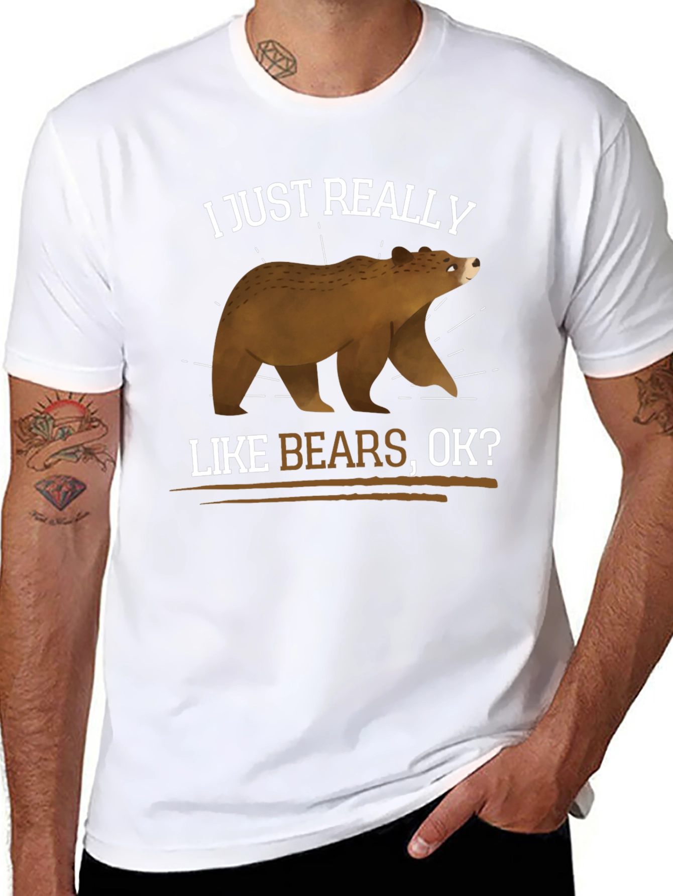 I Just Really Like Bears T-Shirt - Graphic Tee