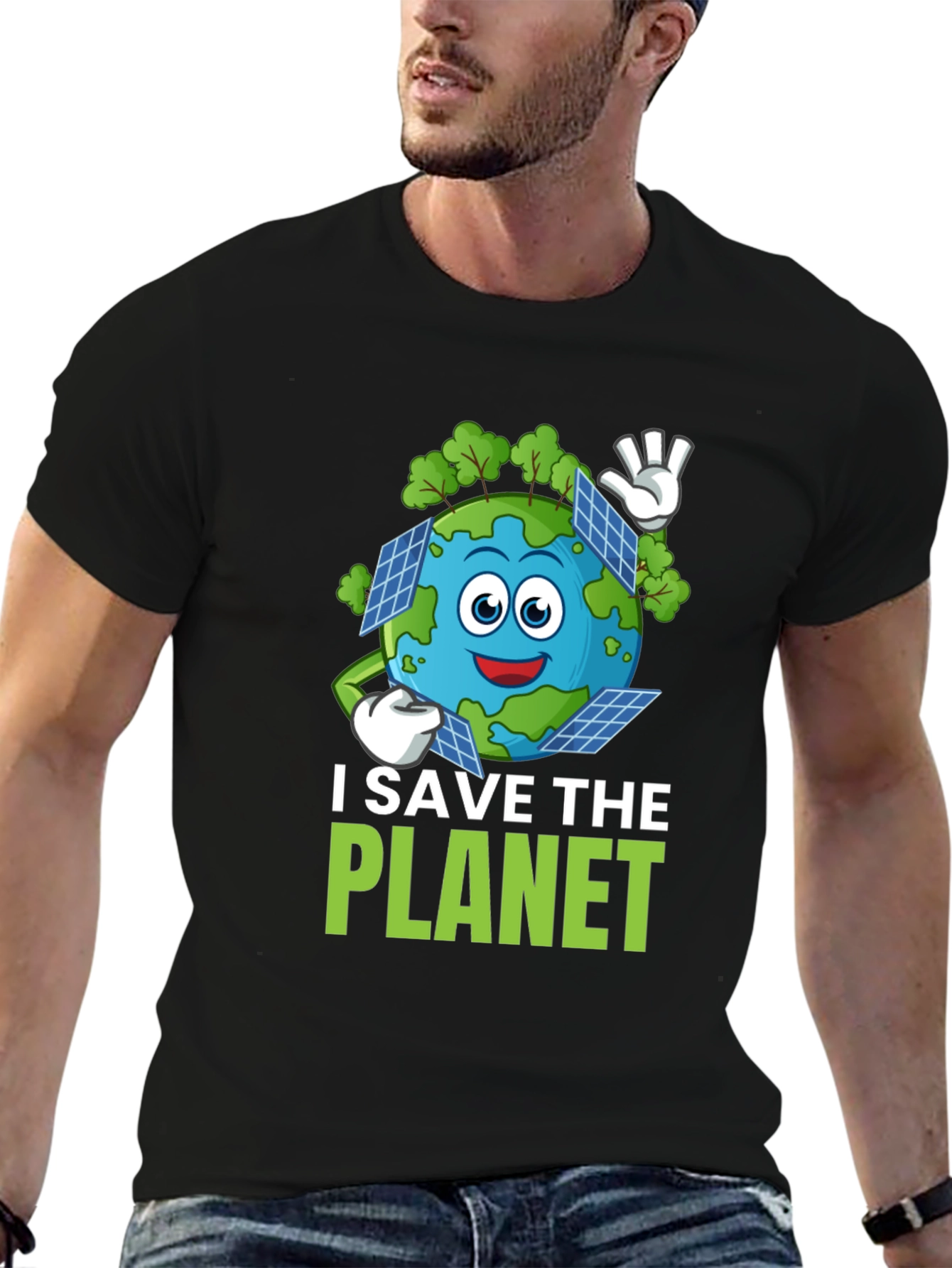 Eco-Friendly I Save The Planet Graphic Tee