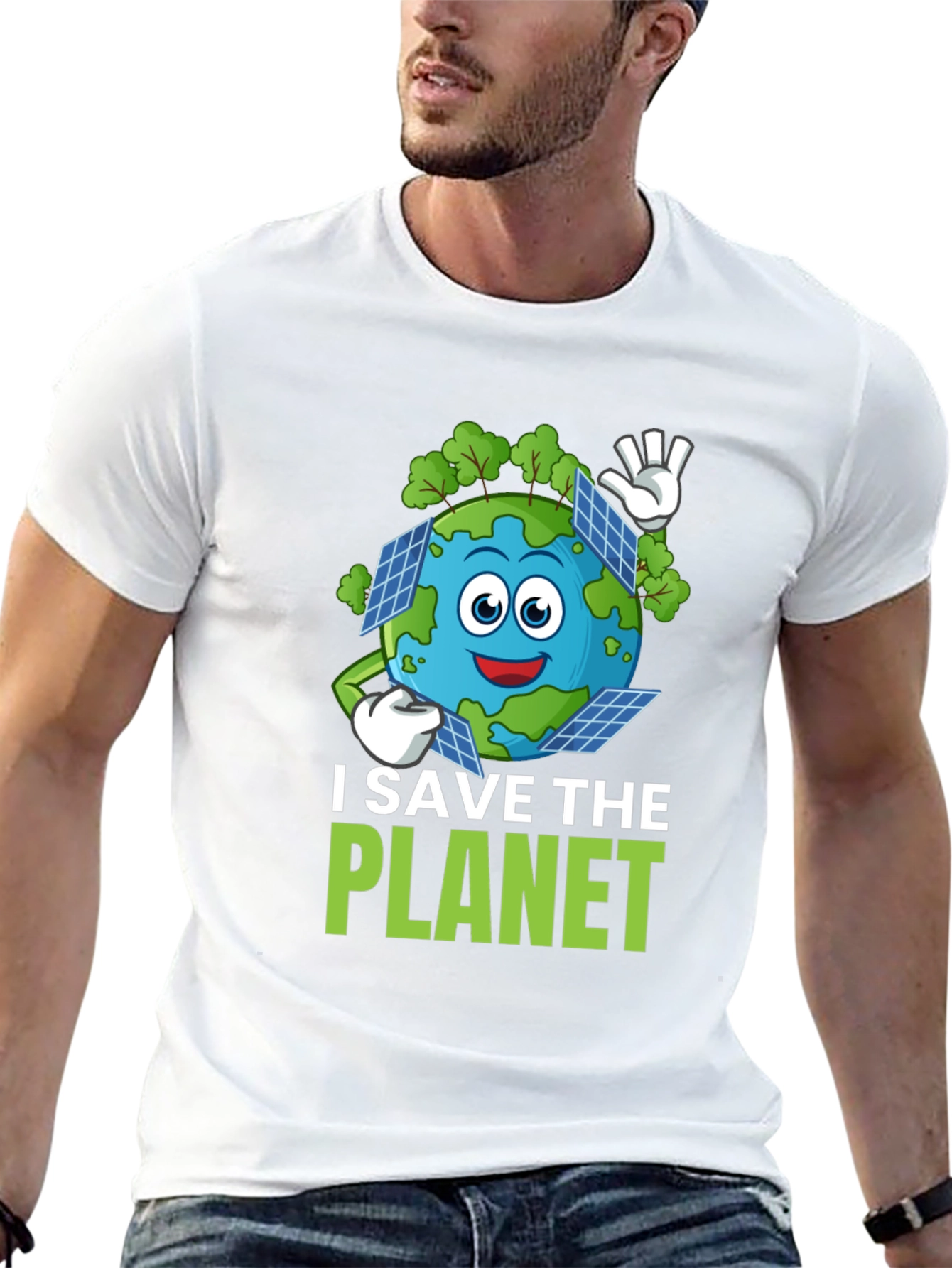 Eco-Friendly I Save The Planet Graphic Tee