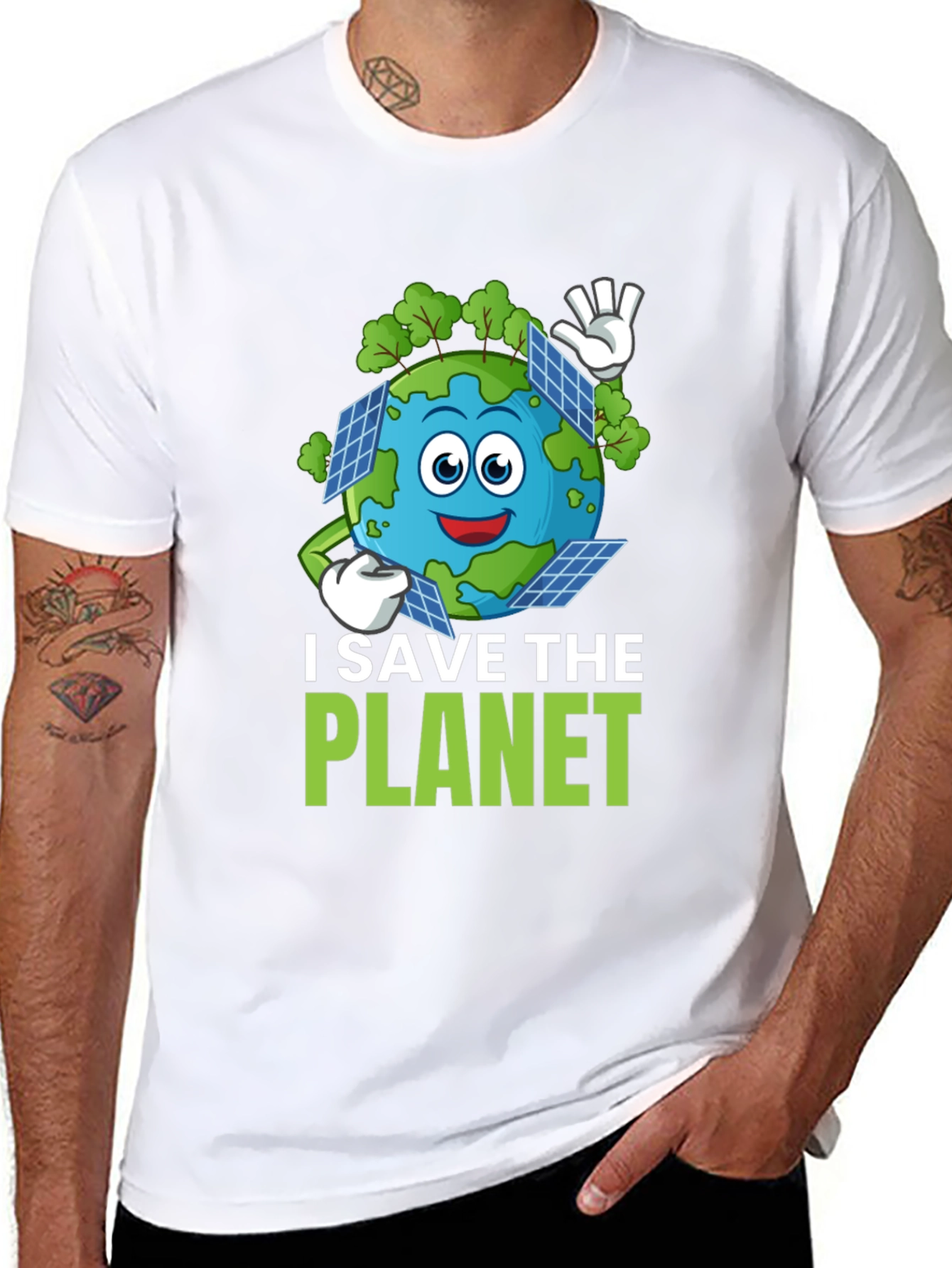 Eco-Friendly I Save The Planet Graphic Tee