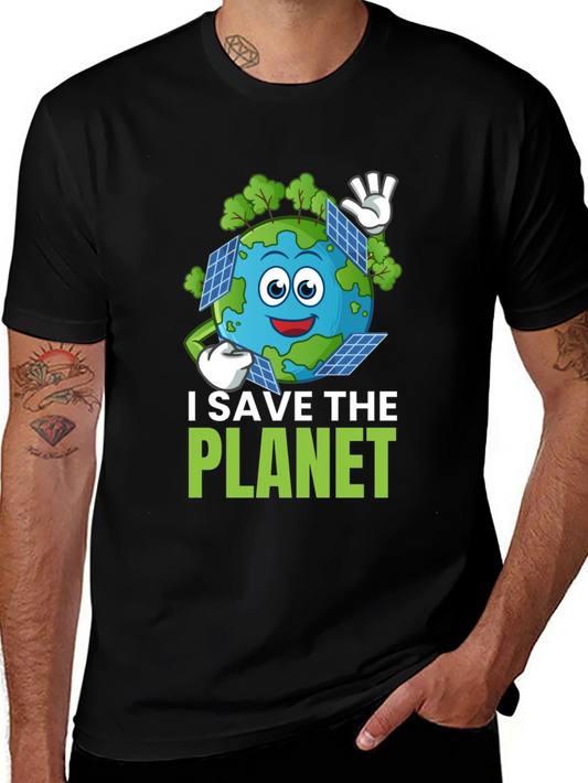 Eco-Friendly I Save The Planet Graphic Tee