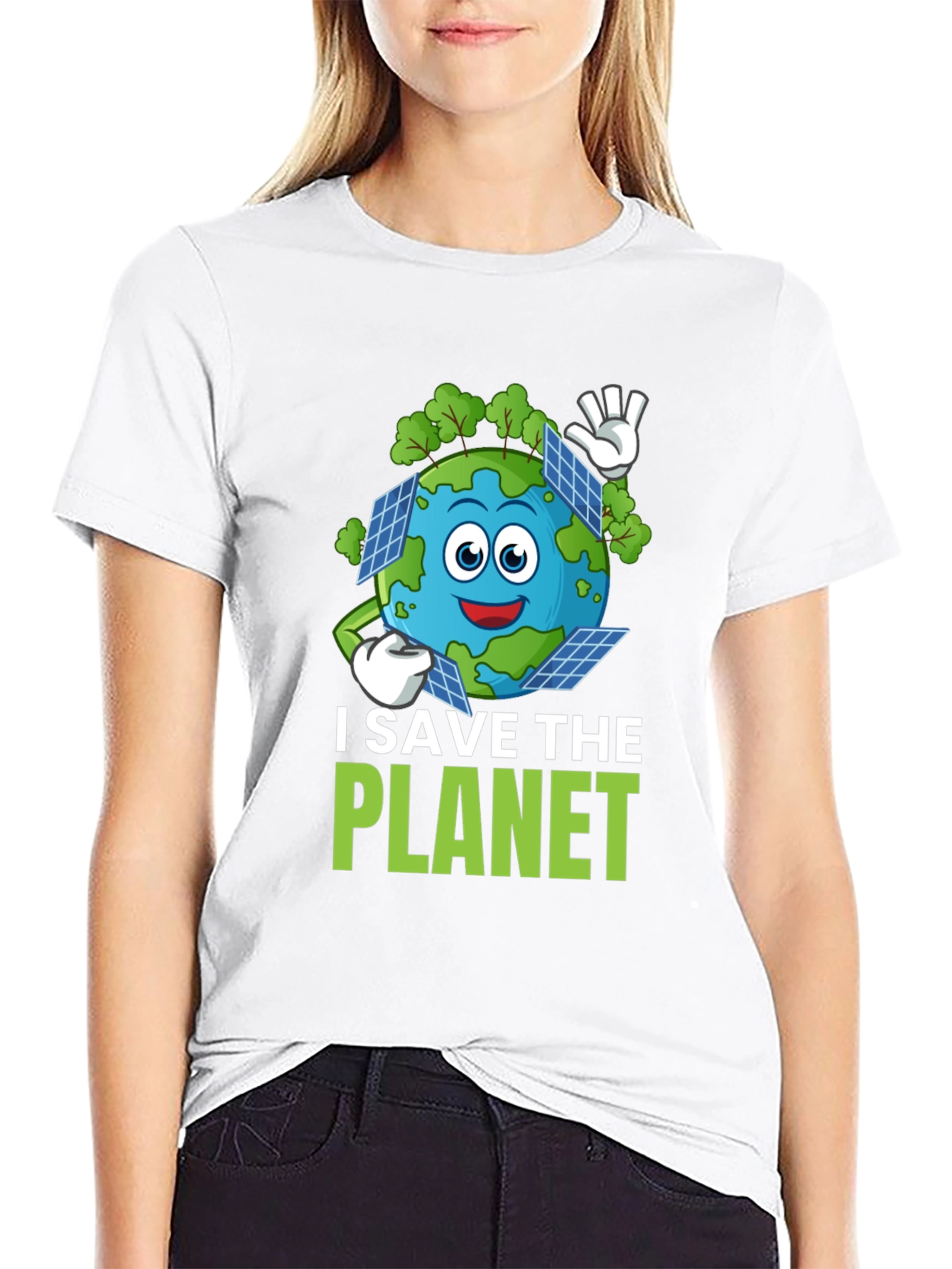 Eco-Friendly I Save The Planet Graphic Tee