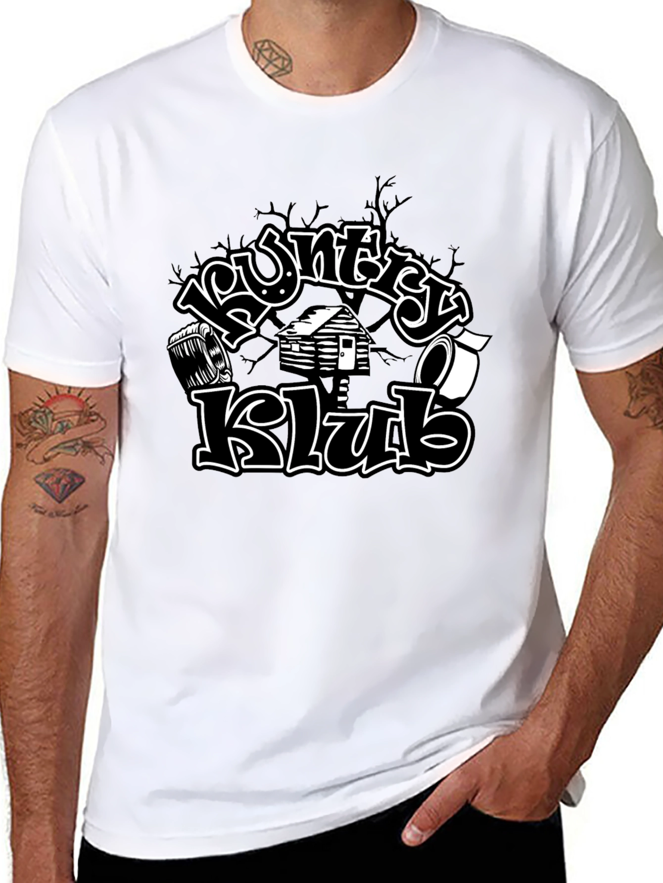 Country Klub Black Graphic Tee