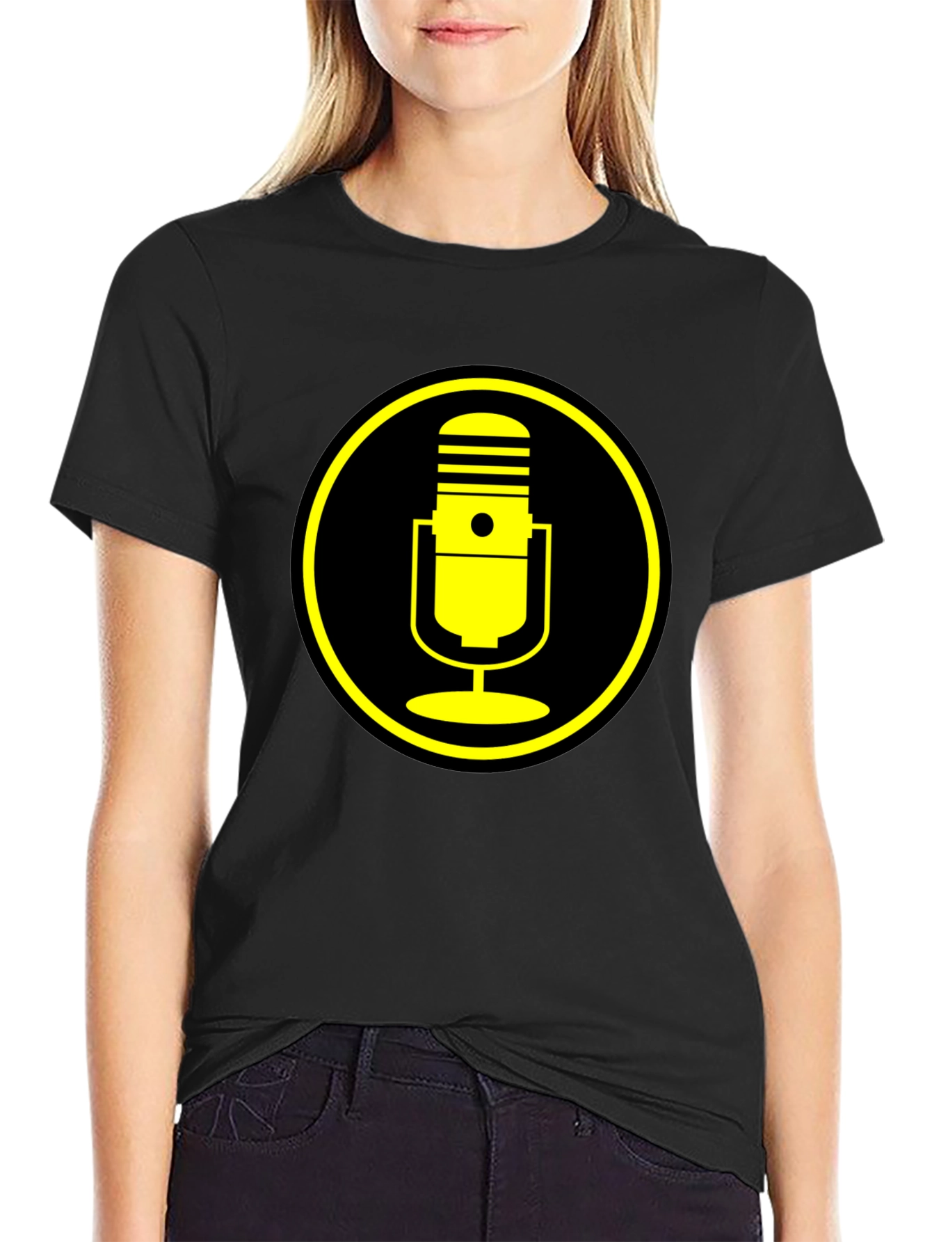 Retro Microphone Graphic T-Shirt