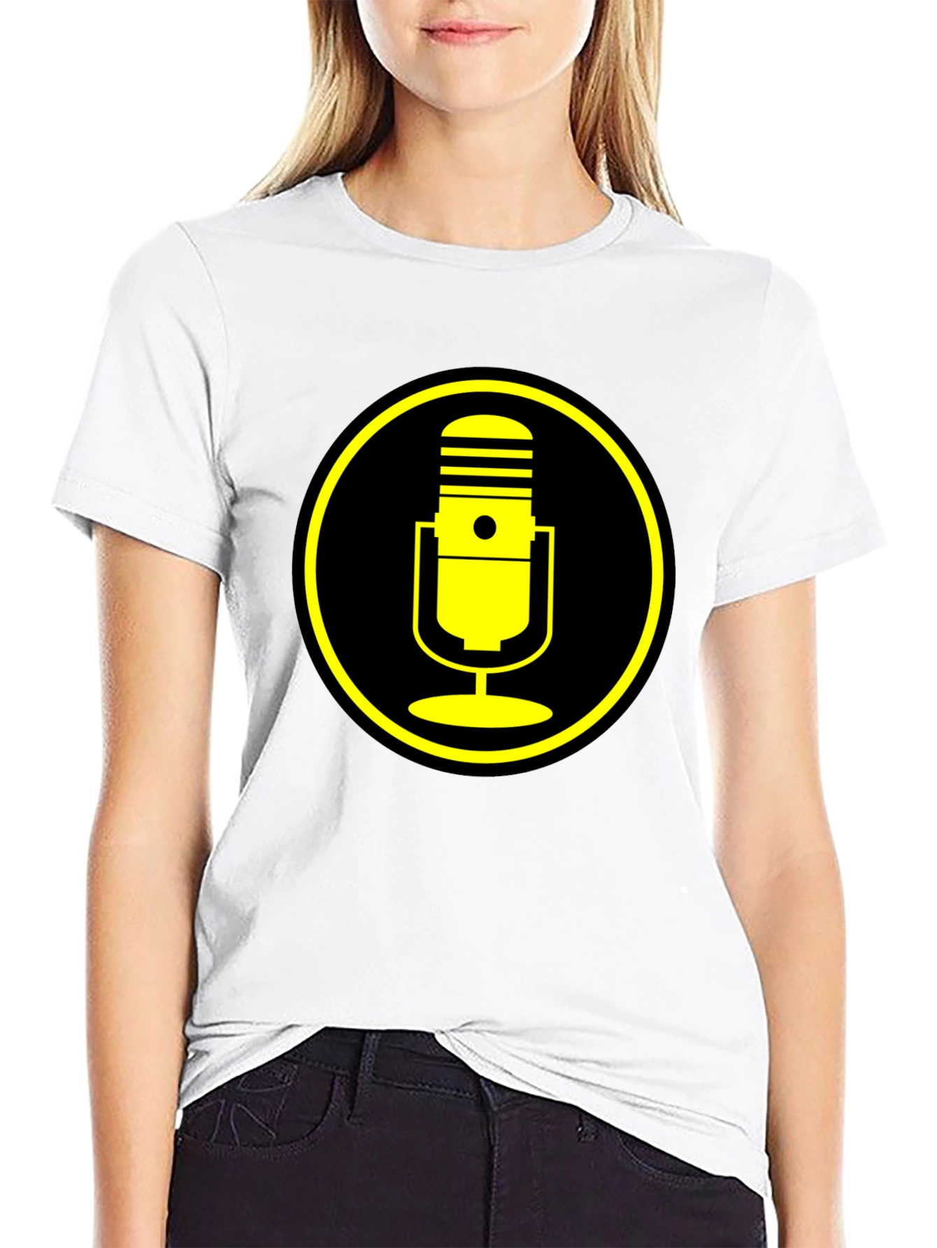 Retro Microphone Graphic T-Shirt
