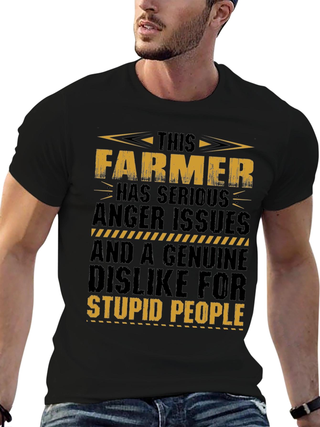 Funny Farmer T-Shirt - Serious Anger Issues Tee