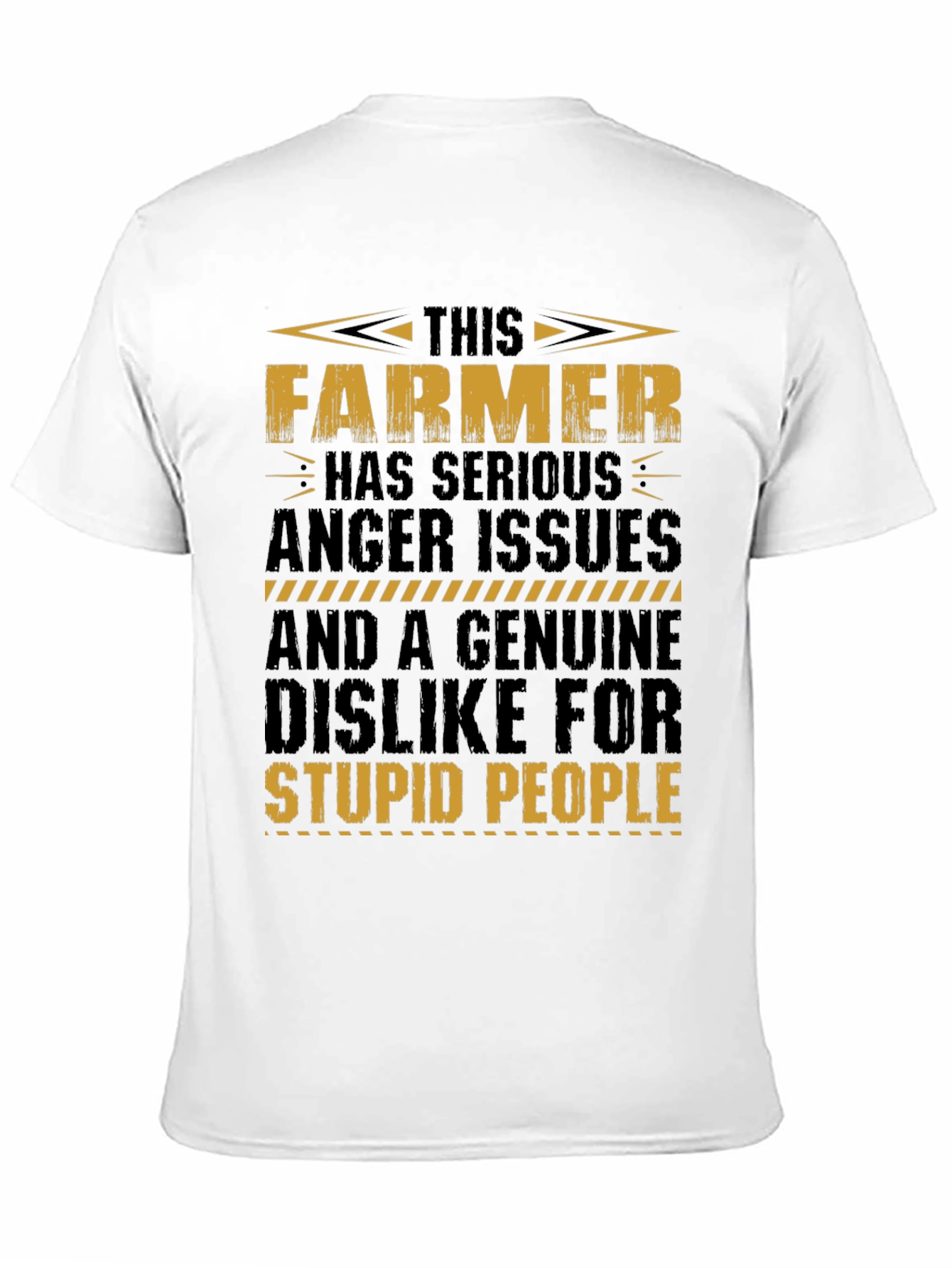 Funny Farmer T-Shirt - Serious Anger Issues Tee