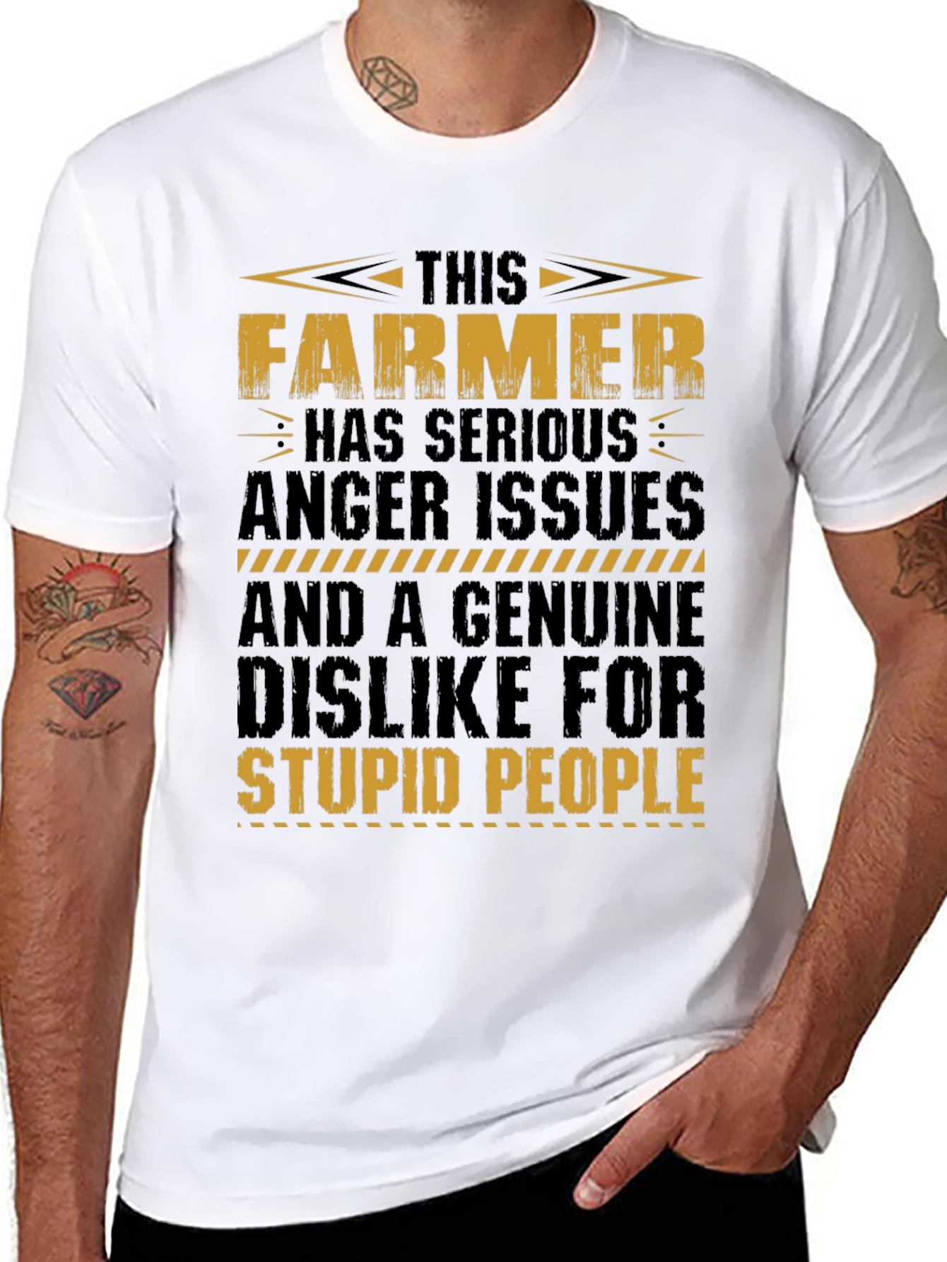 Funny Farmer T-Shirt - Serious Anger Issues Tee