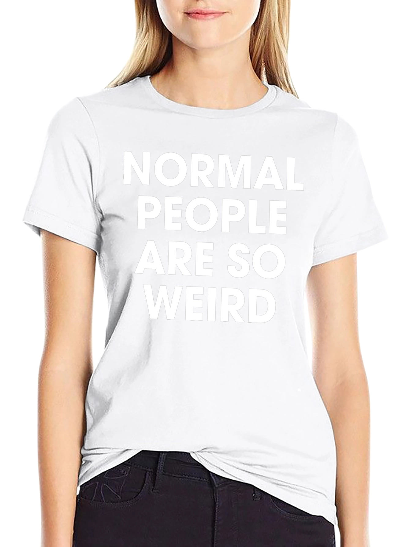 Normal People Are So Weird Black T-Shirt