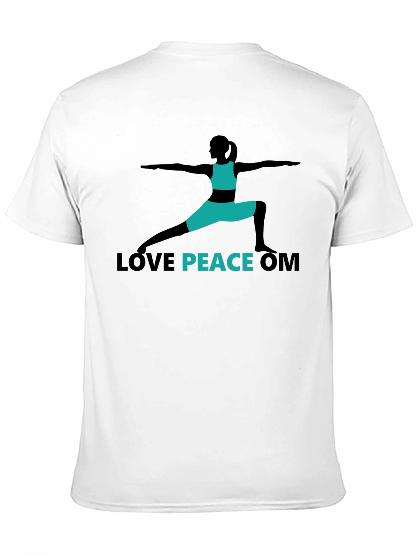 Love Peace Om Yoga T-Shirt - Black