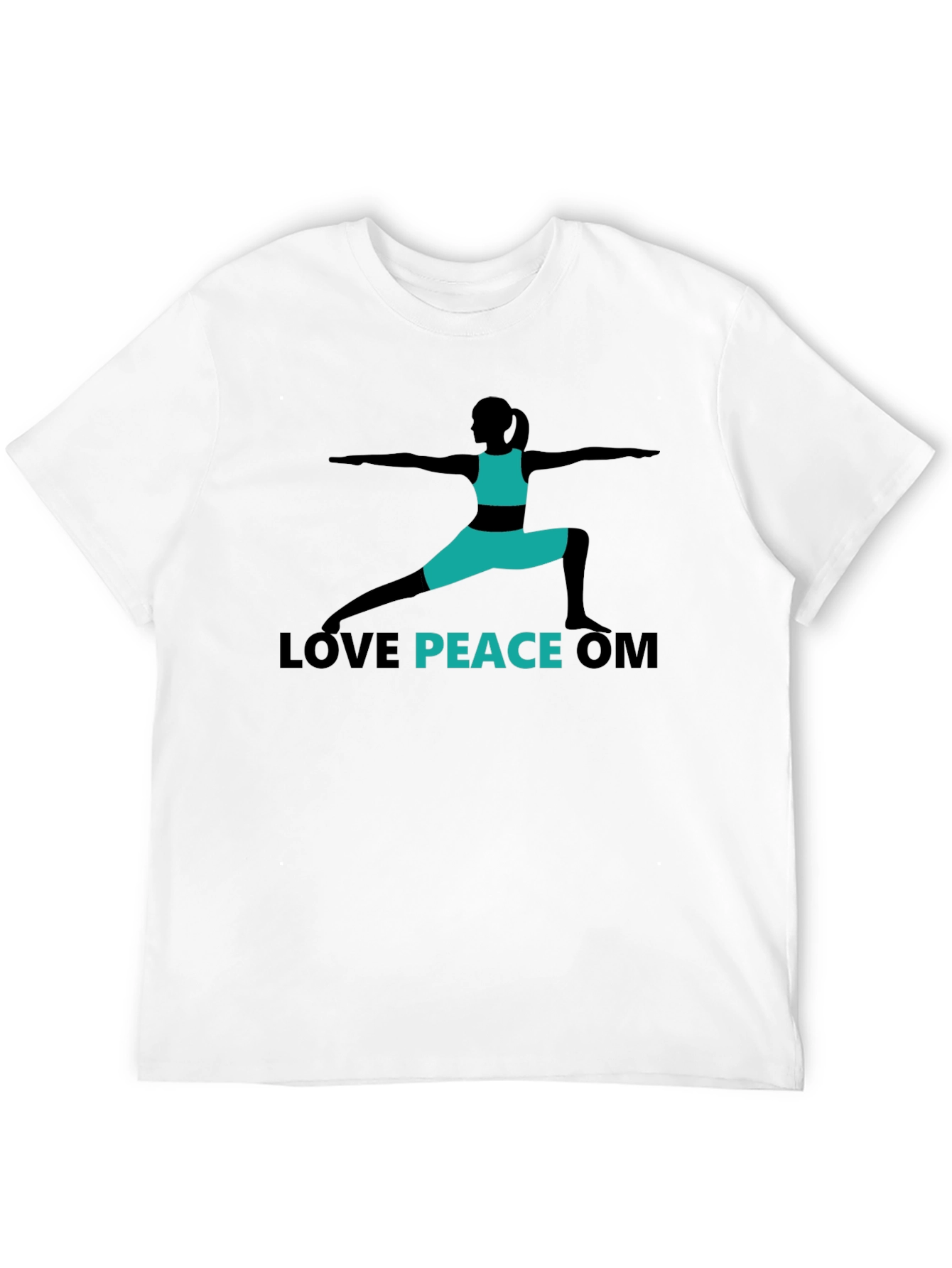 Love Peace Om Yoga T-Shirt - Black