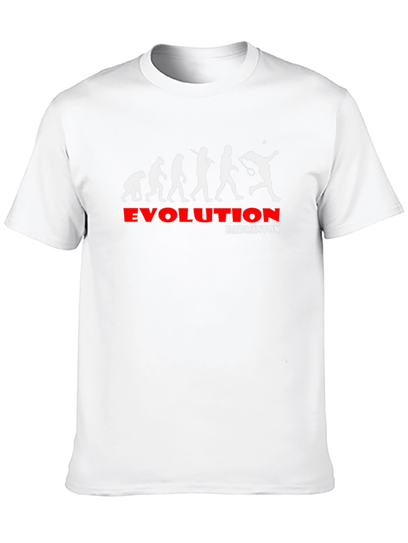 Evolution of Badminton Black Graphic Tee