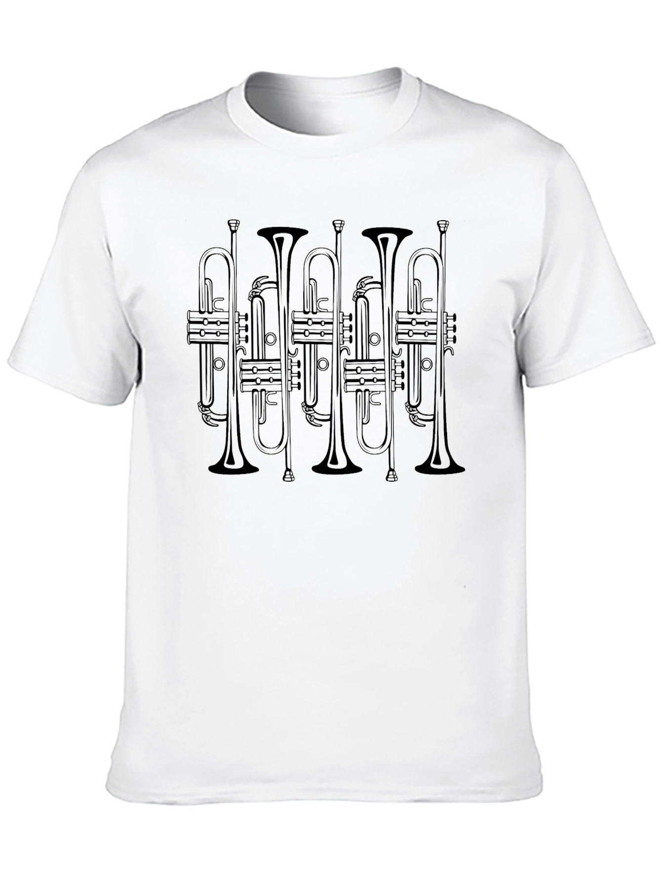 Trumpet Music T-Shirt - Black Cotton Tee