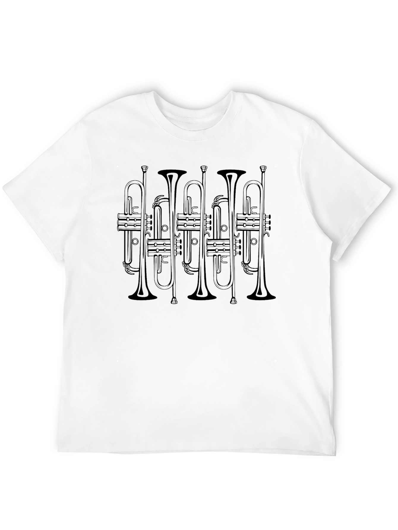 Trumpet Music T-Shirt - Black Cotton Tee