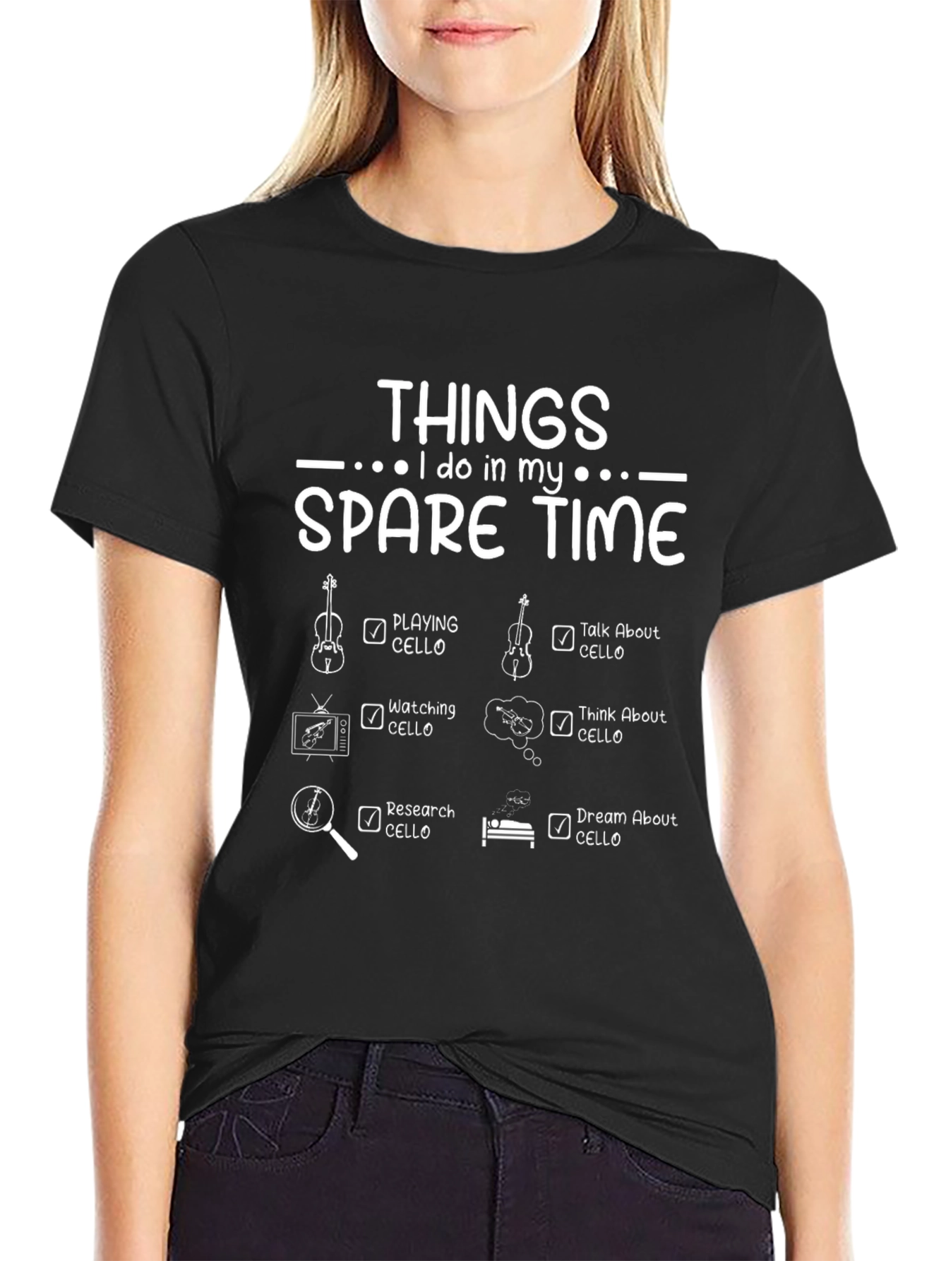 Cello Player T-Shirt - Spare Time Activities