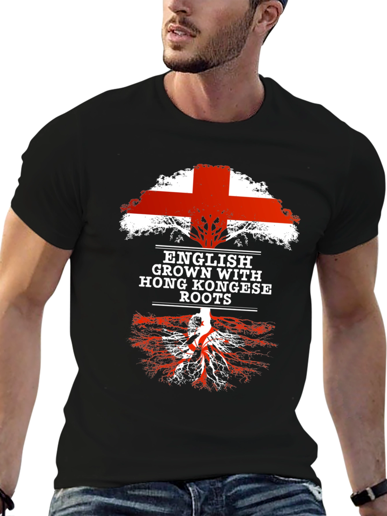English Grown with Hong Kongese Roots T-Shirt