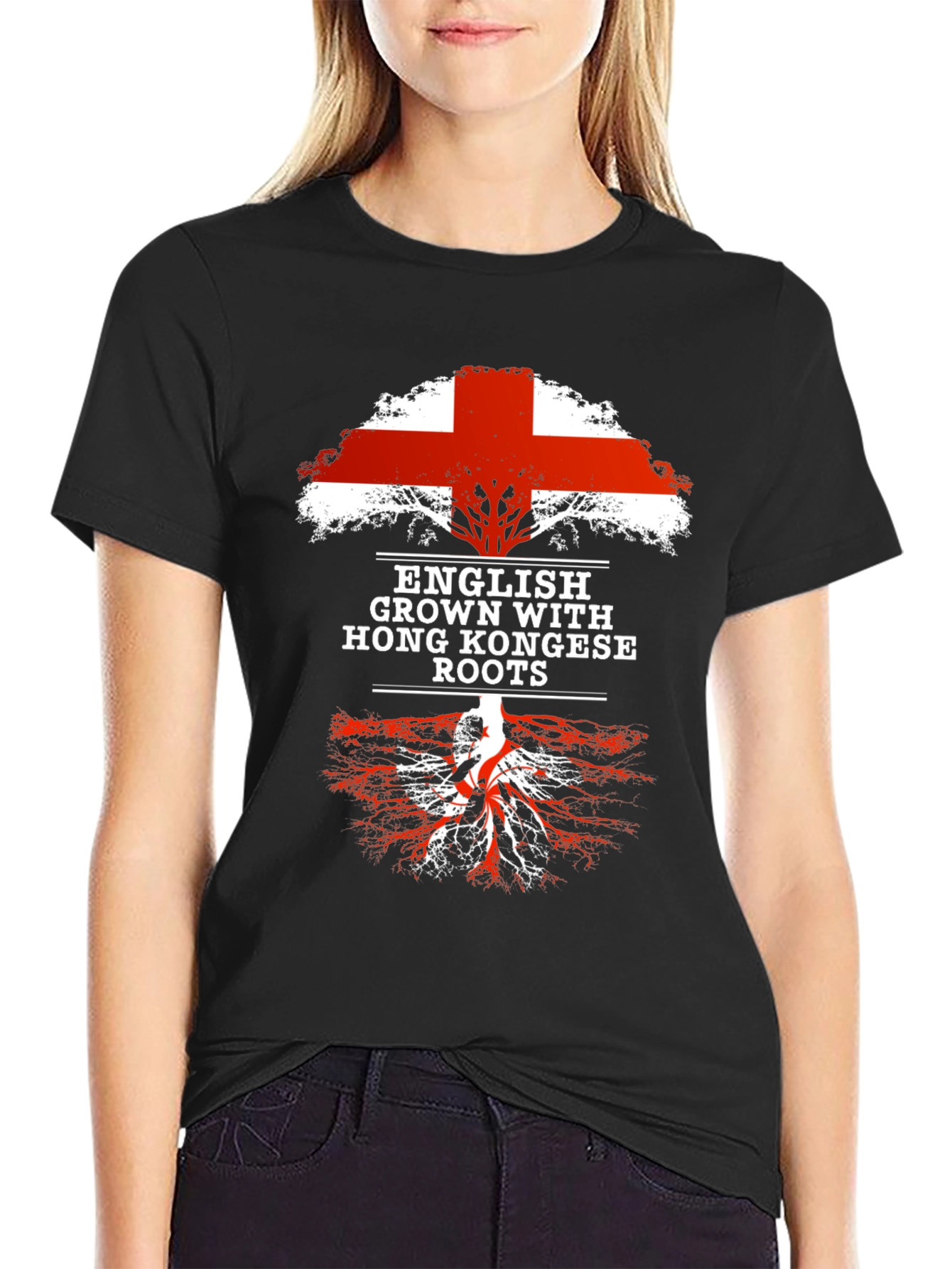 English Grown with Hong Kongese Roots T-Shirt