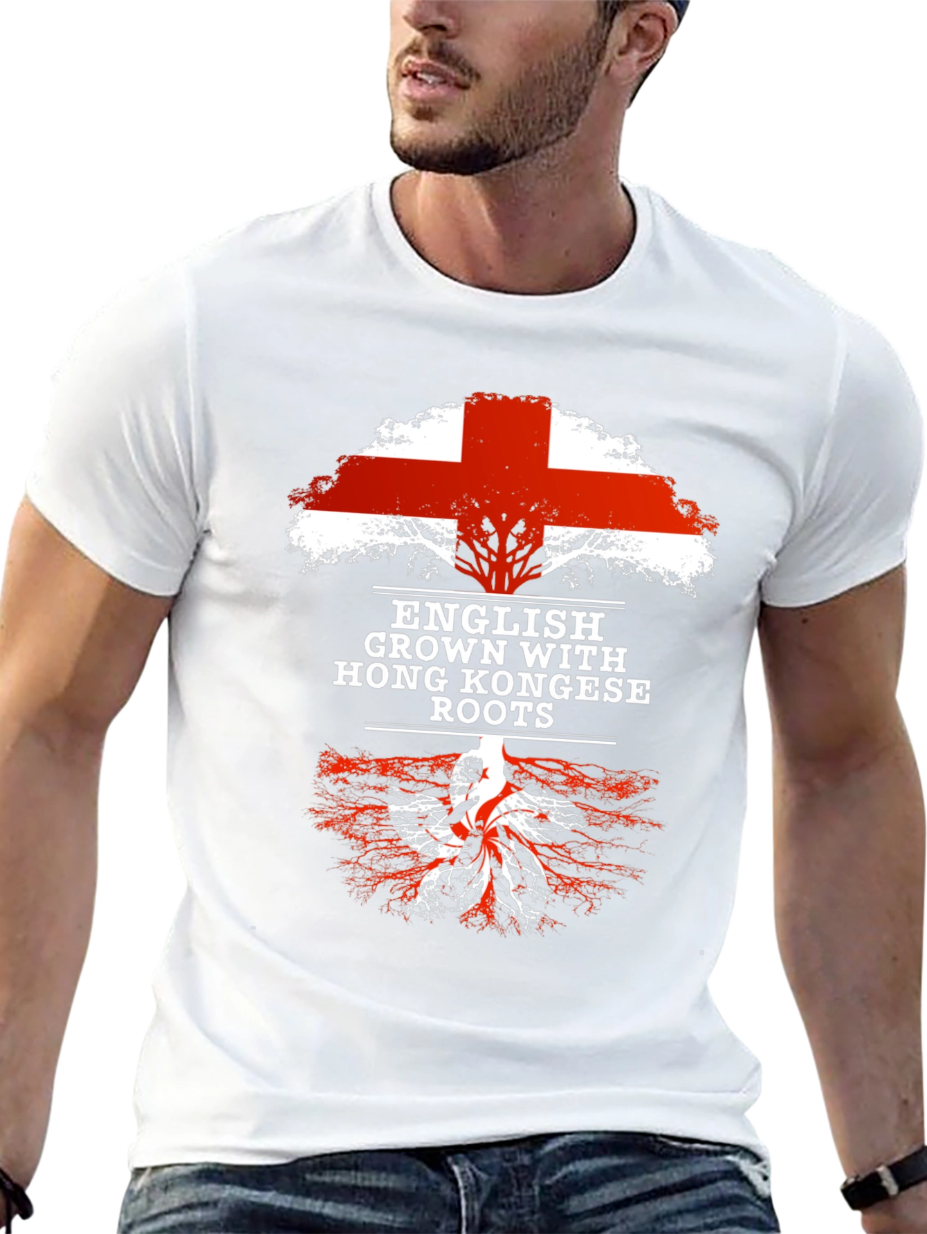 English Grown with Hong Kongese Roots T-Shirt