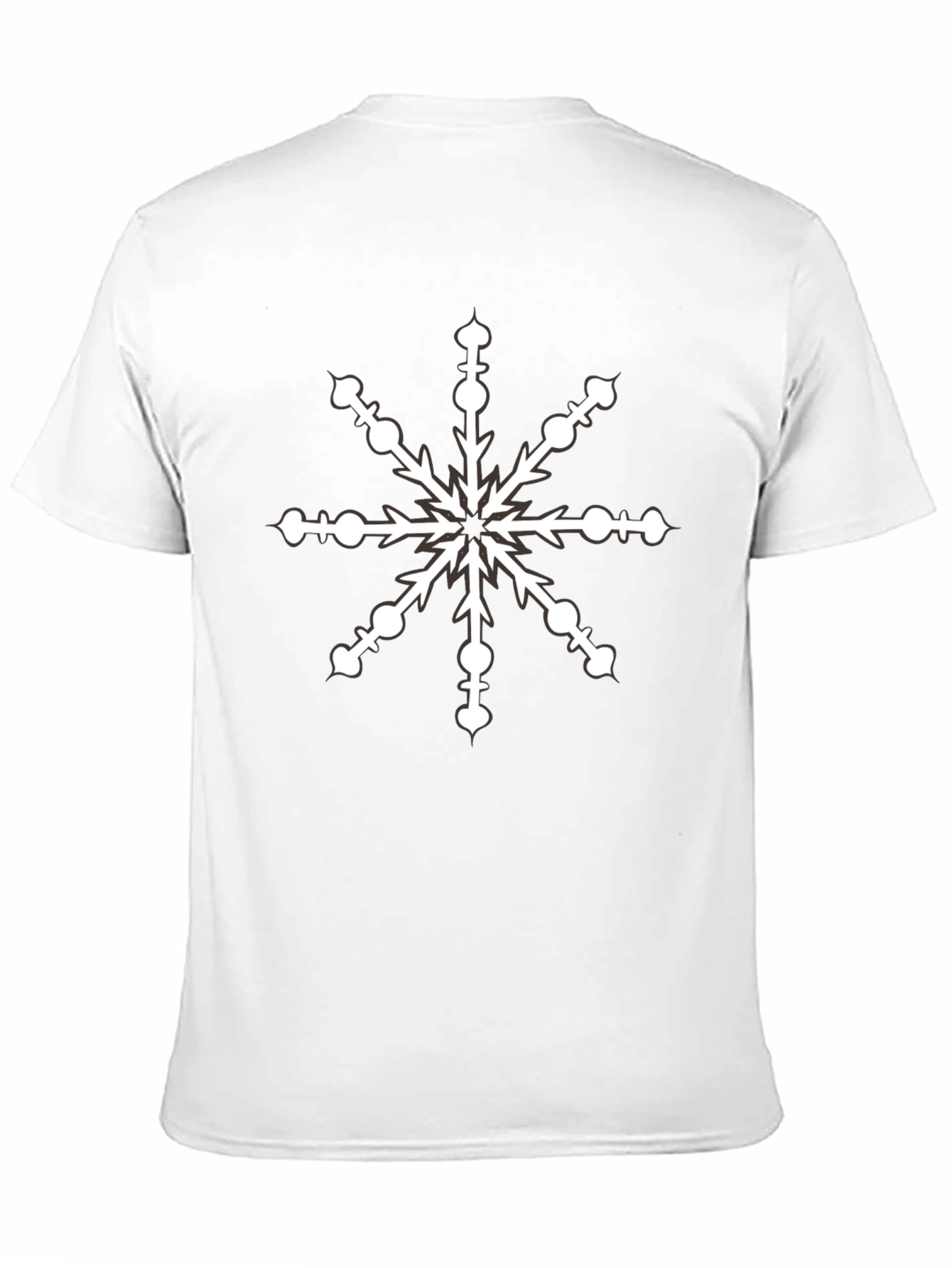 Snowflake Graphic Black T-Shirt