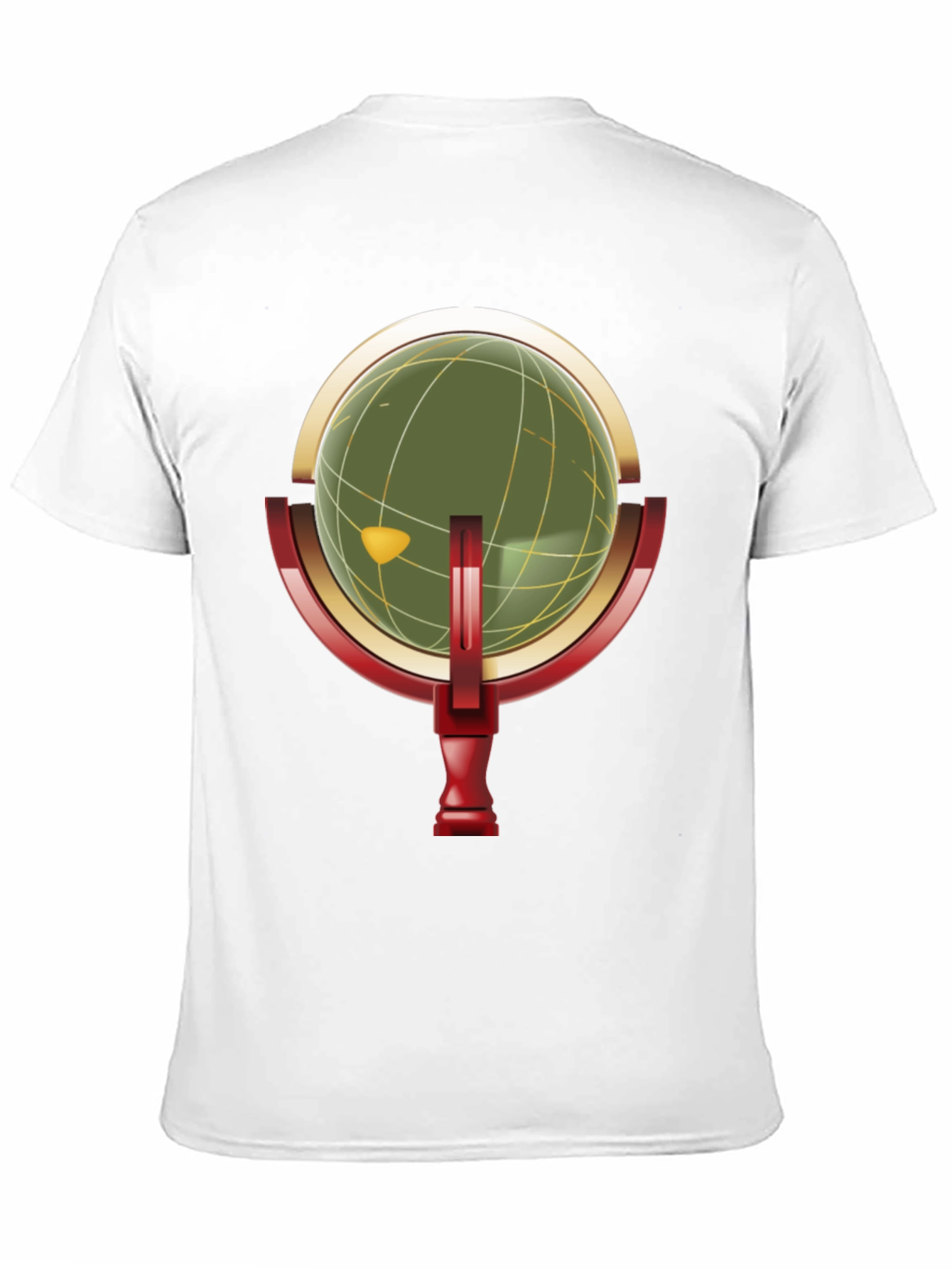 Retro Globe Graphic Black T-Shirt