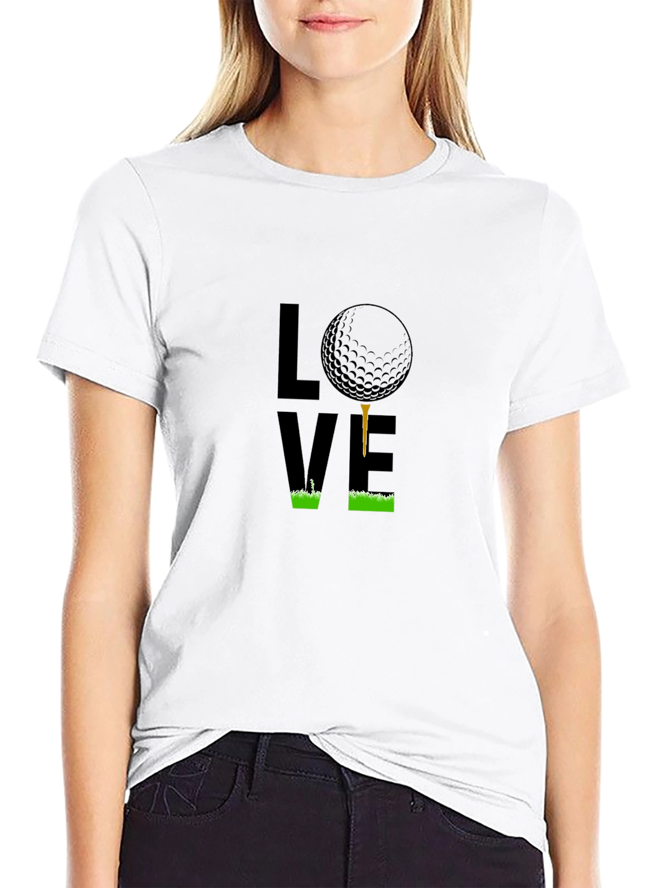 Golf Lover T-Shirt - Tee and Ball Design