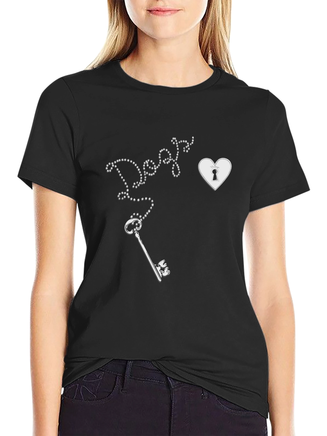 Key to My Heart Tee - Graphic Print T-Shirt