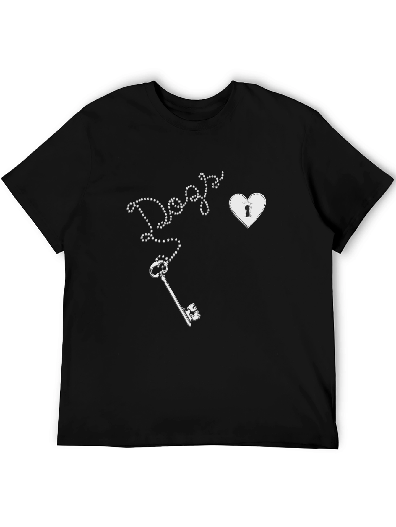 Key to My Heart Tee - Graphic Print T-Shirt