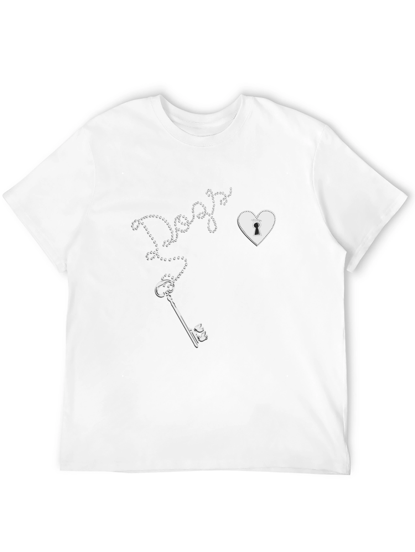 Key to My Heart Tee - Graphic Print T-Shirt