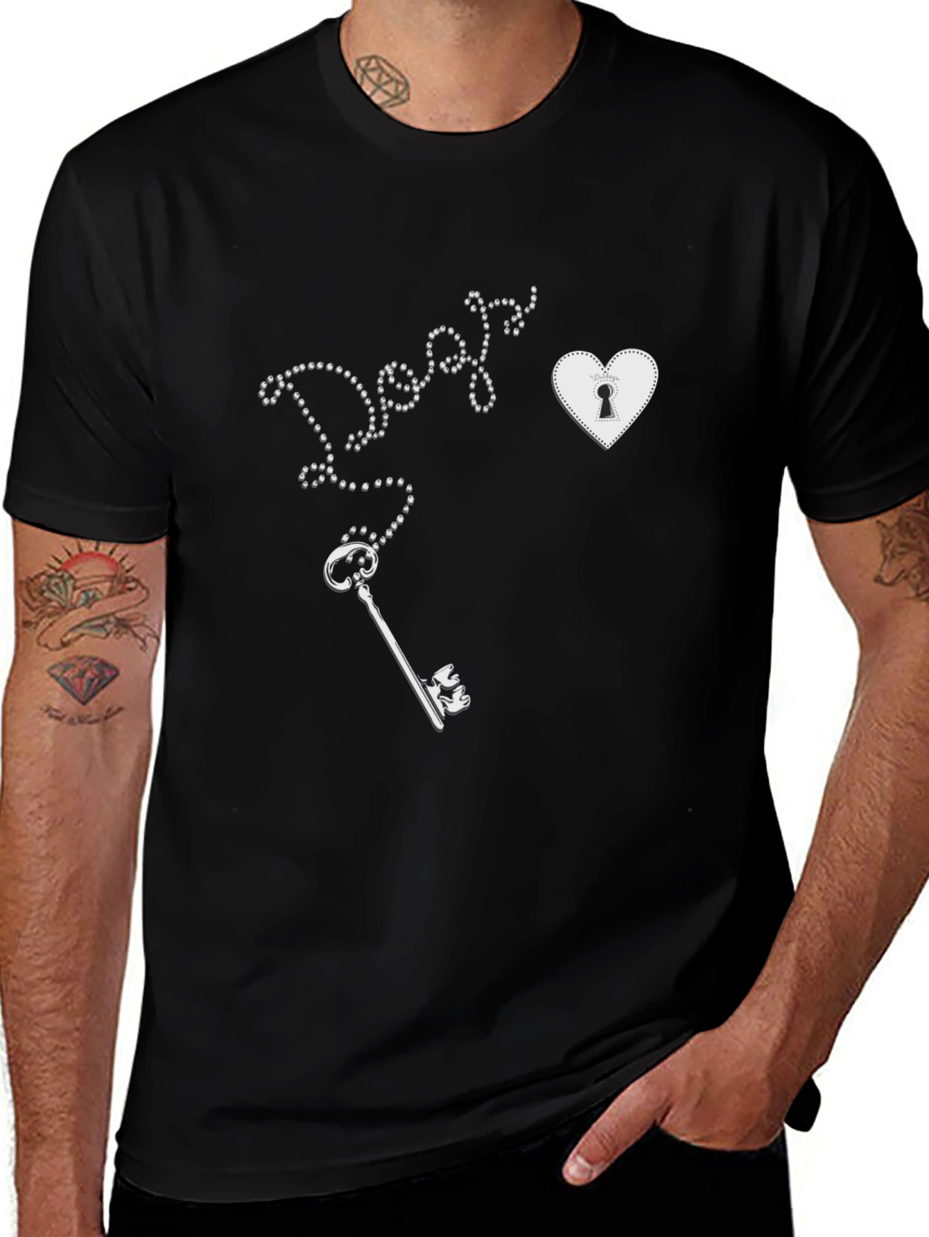 Key to My Heart Tee - Graphic Print T-Shirt