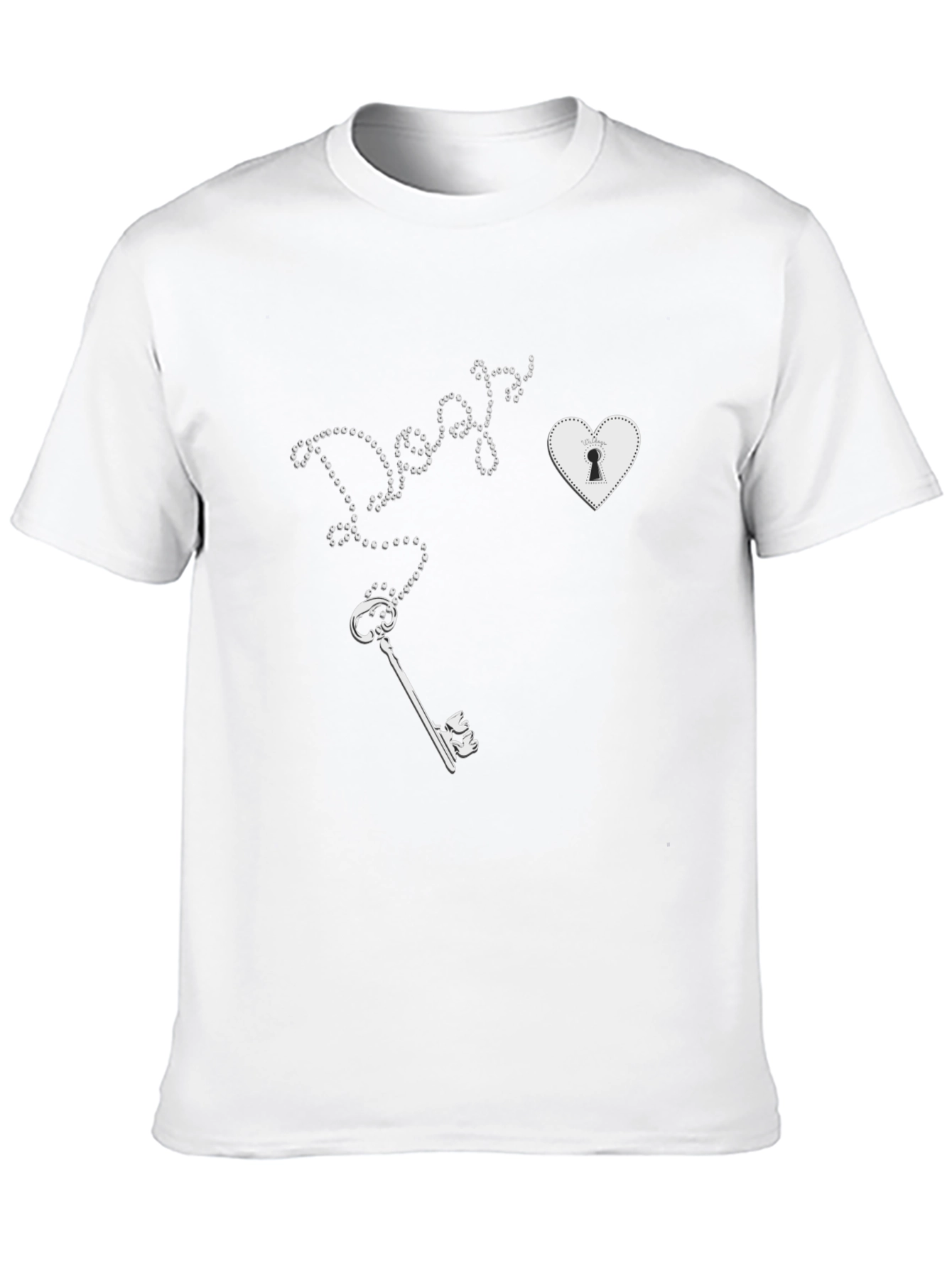Key to My Heart Tee - Graphic Print T-Shirt