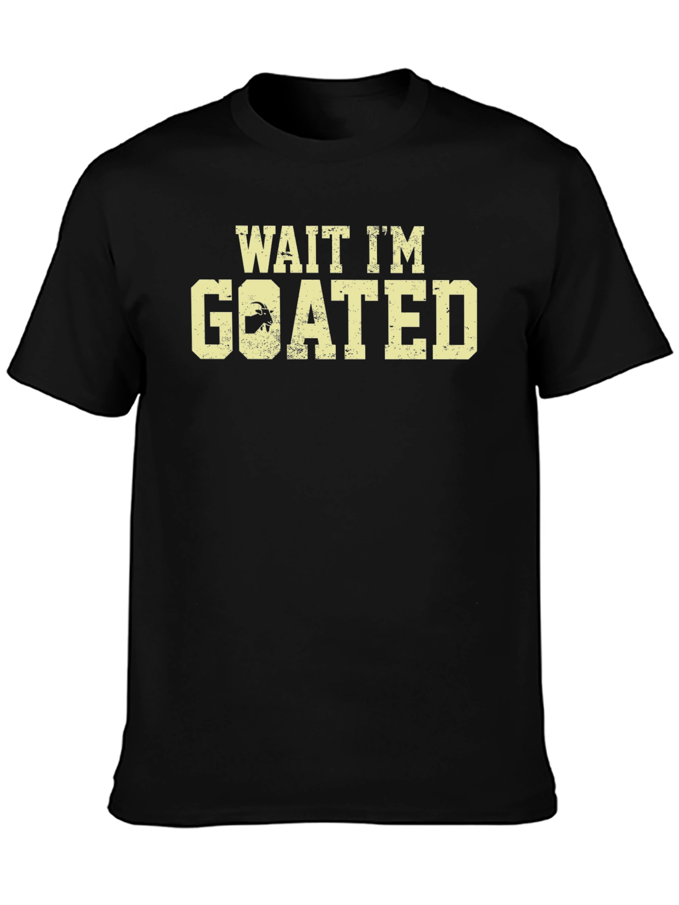 Wait Im Goated Black Graphic Tee