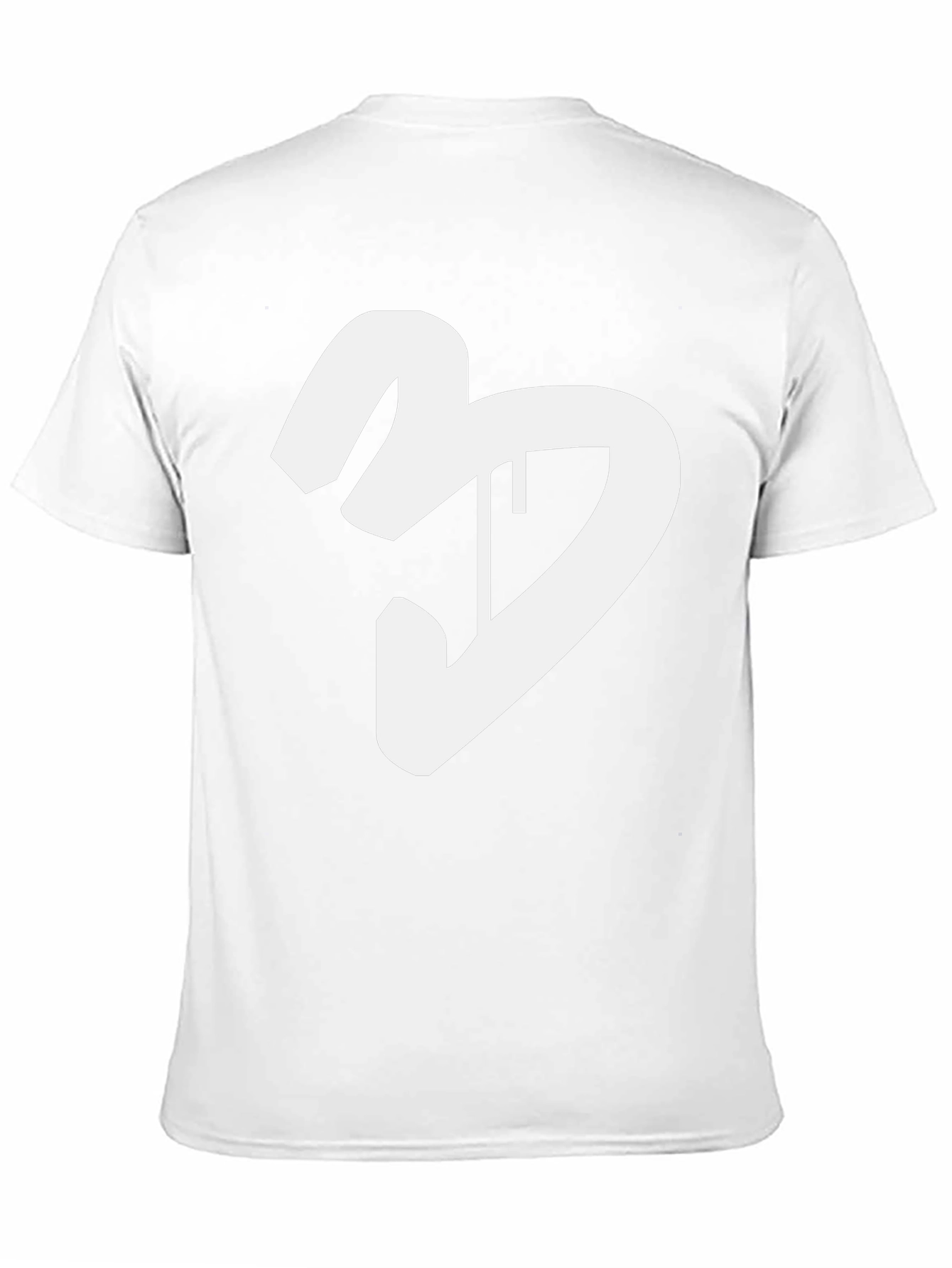 Black T-Shirt with White Graphic