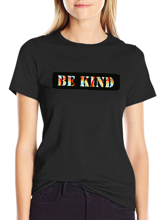 Be Kind Graphic Tee - Soft Cotton Black T-Shirt