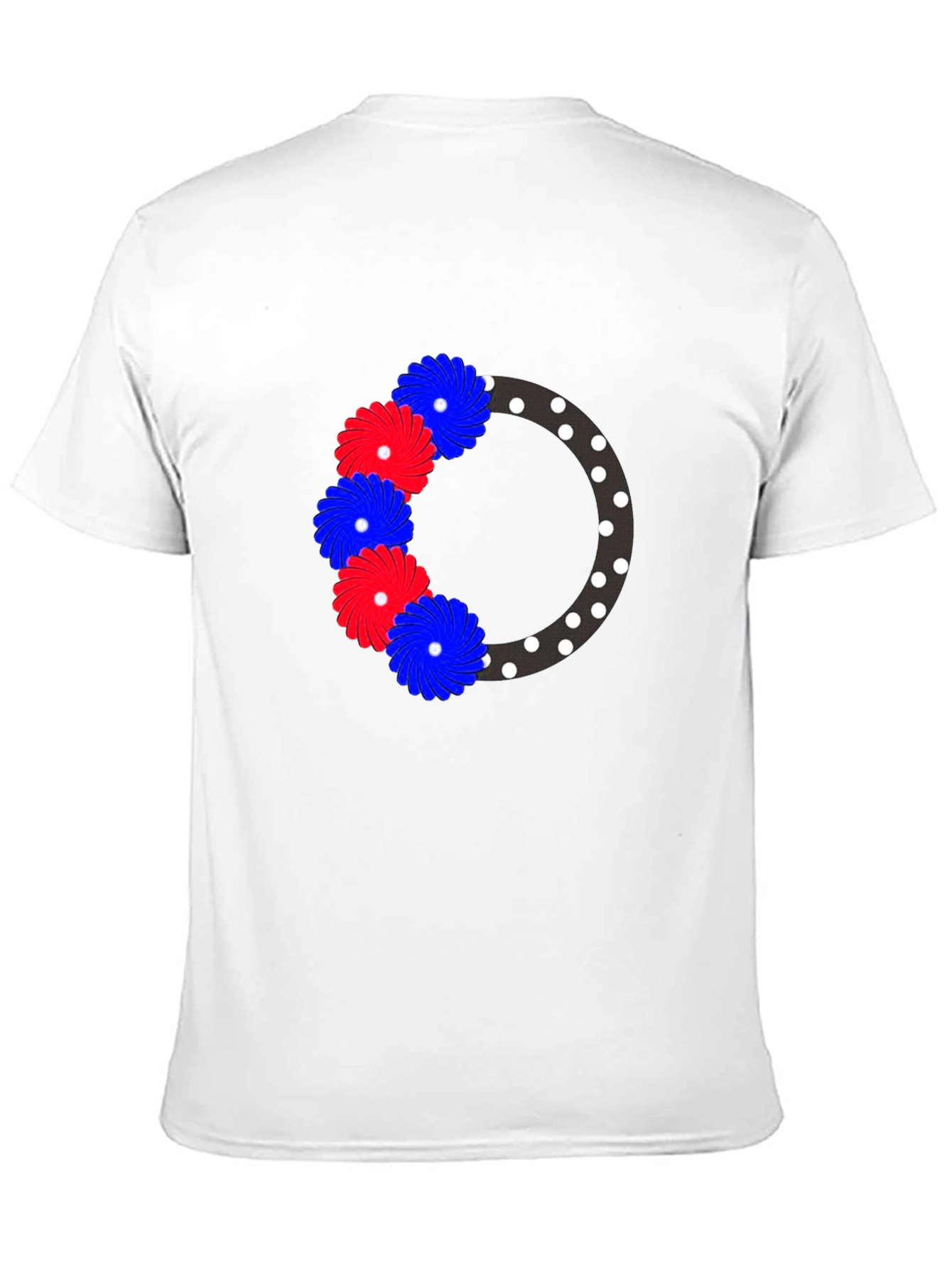 Floral Wreath Graphic Tee - Black