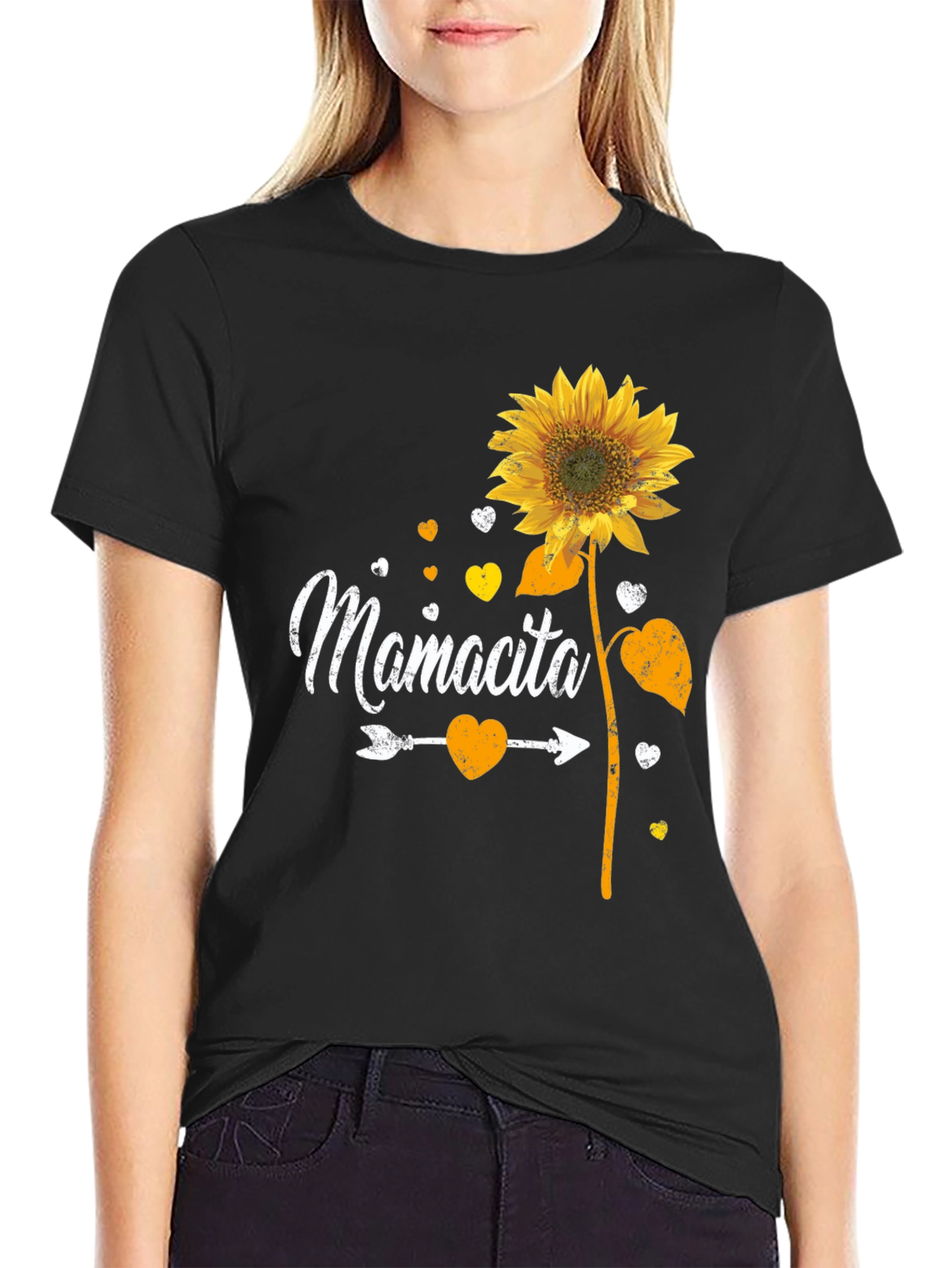 Mamcita Sunflower Graphic Tee - Cute & Casual