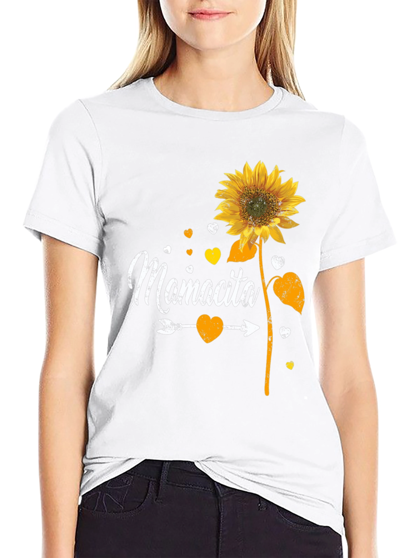 Mamcita Sunflower Graphic Tee - Cute & Casual