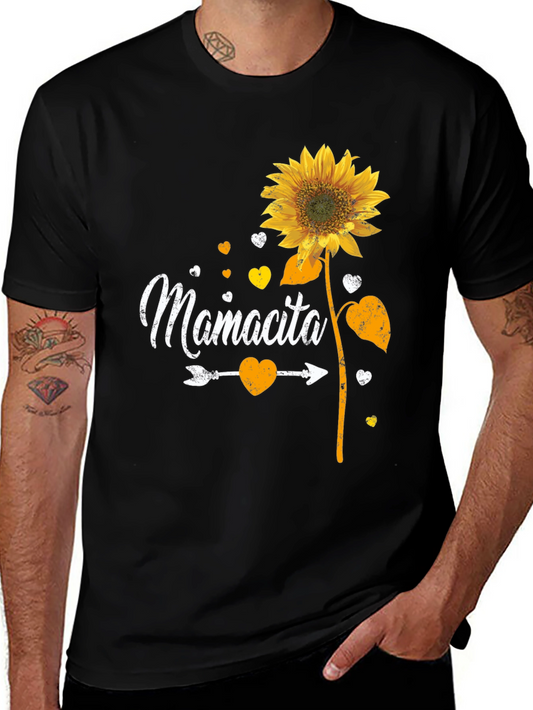 Mamcita Sunflower Graphic Tee - Cute & Casual