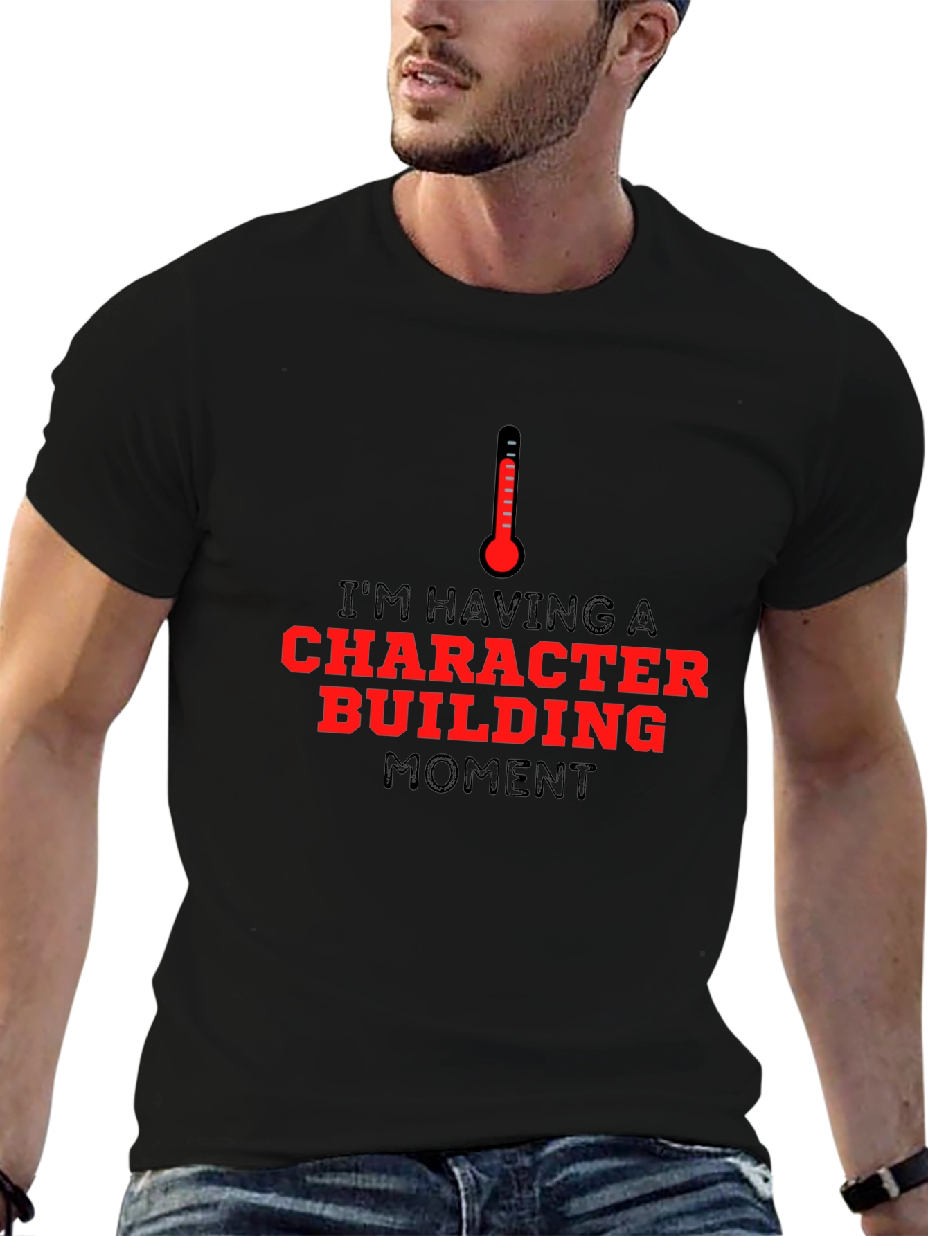Character Building Moment Graphic Tee - Black