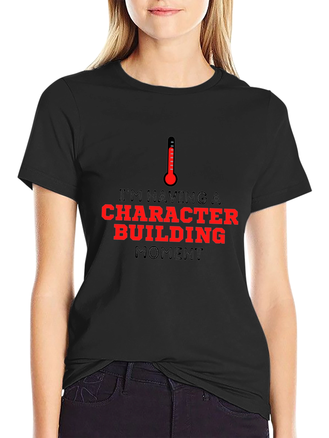 Character Building Moment Graphic Tee - Black