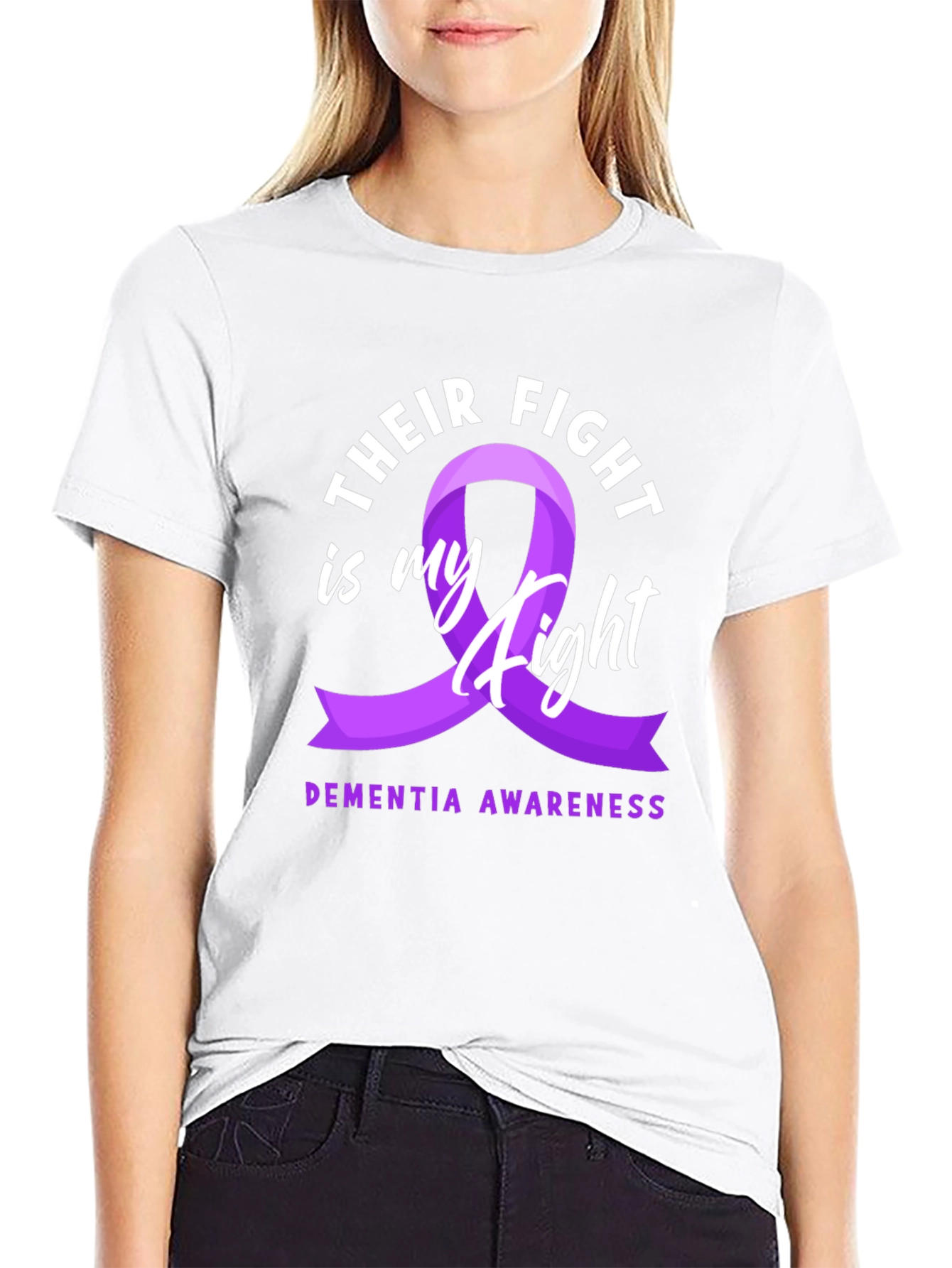 Dementia Awareness Ribbon T-Shirt